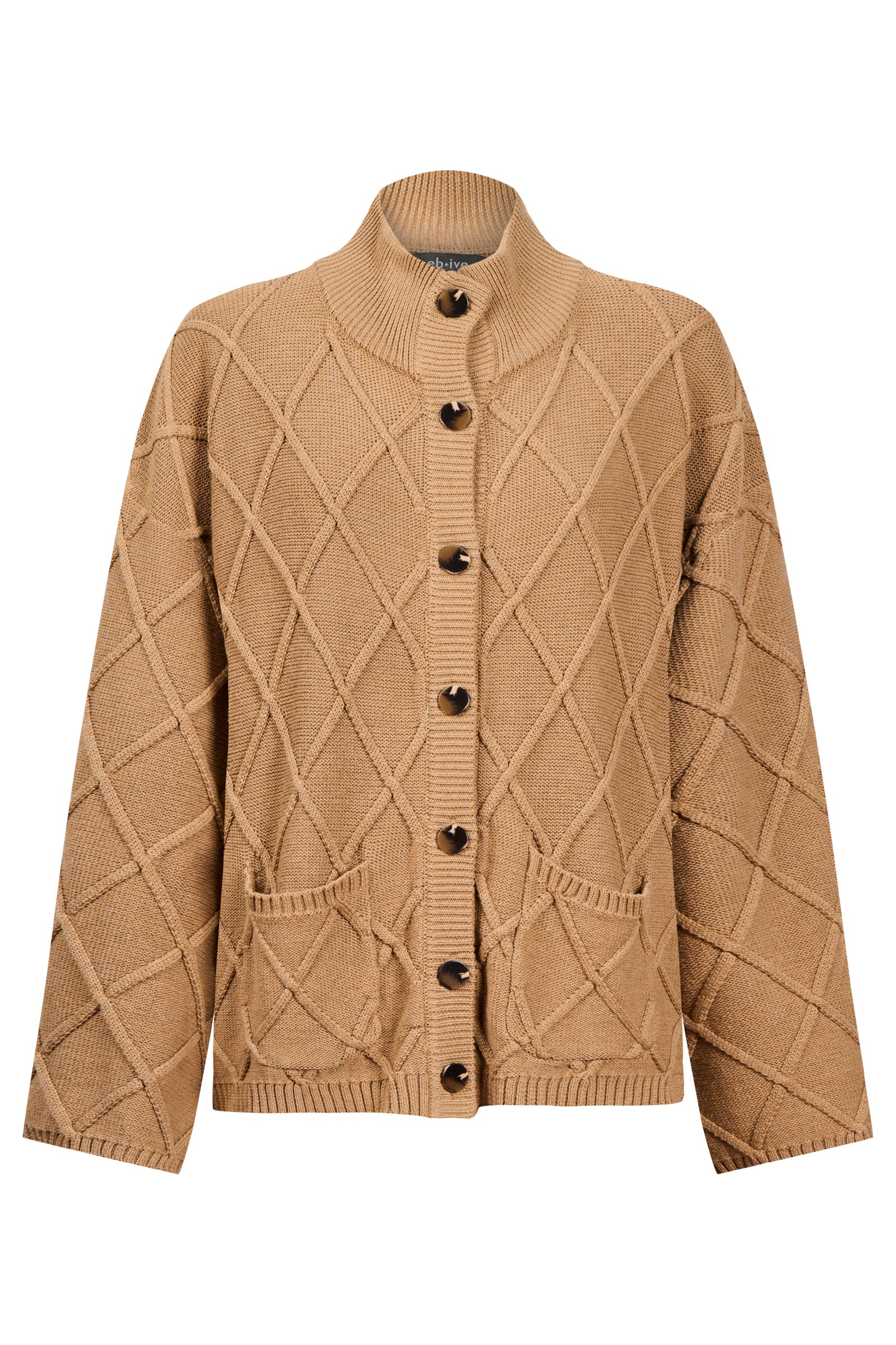 Liora Crop Cardigan - Mocha