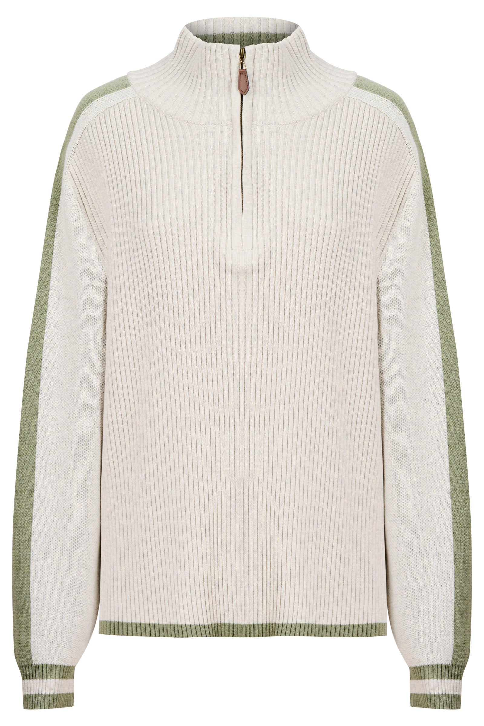 Liora Zip Jumper - Bisque/Sage
