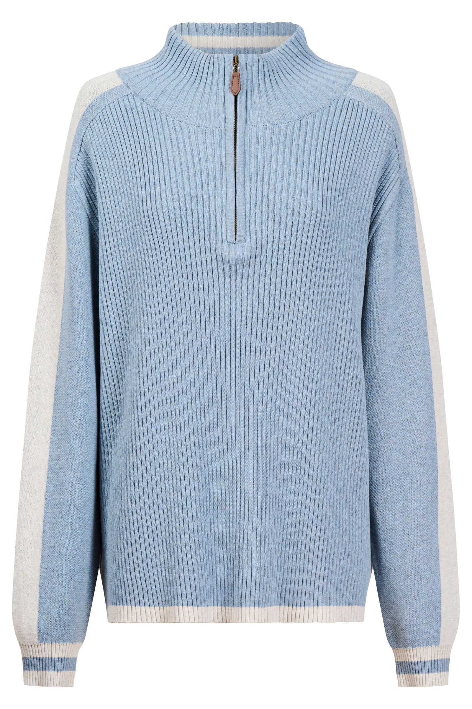 Liora Zip Jumper - Lake/Bisque