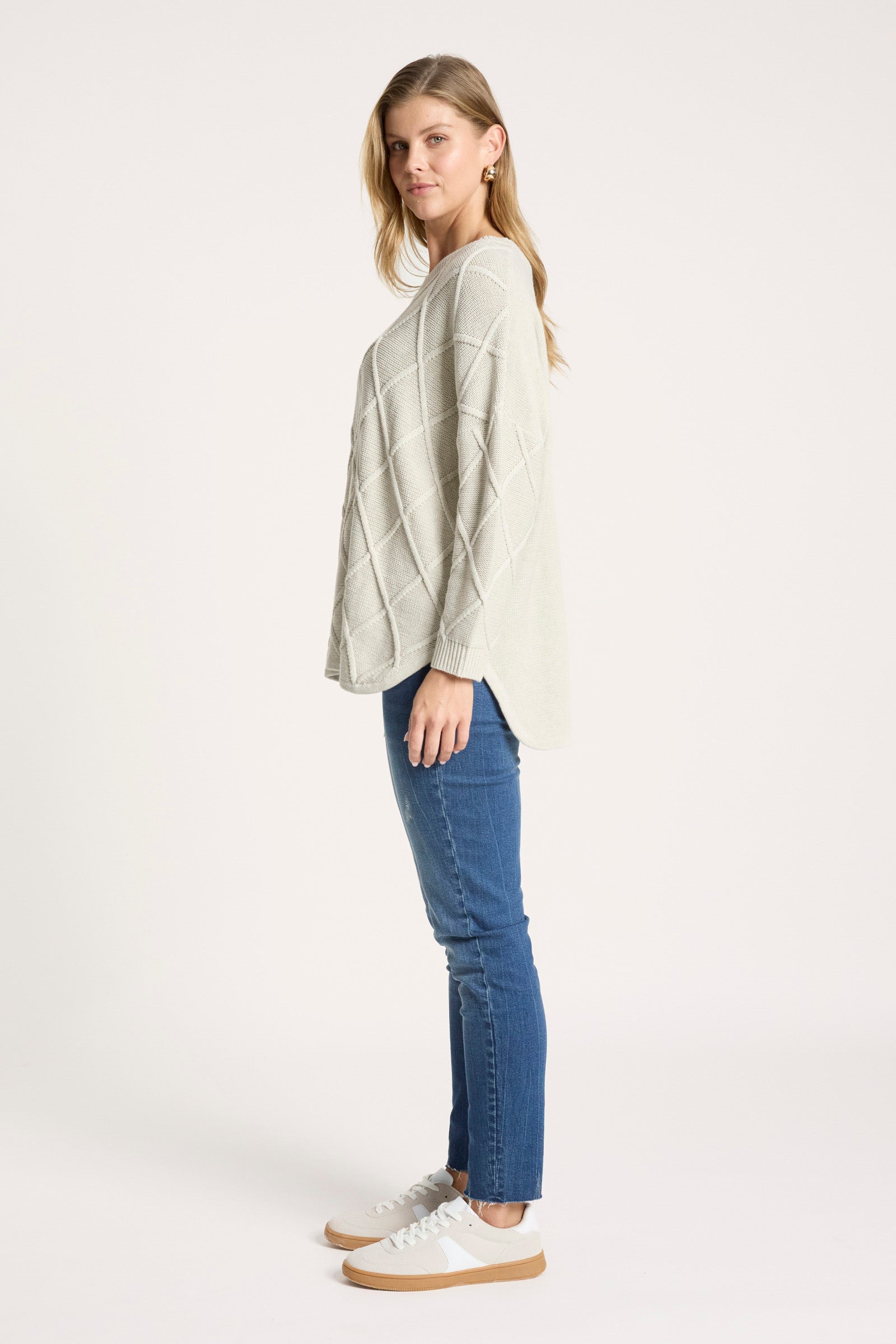 Liora Relaxed Jumper - Bisque