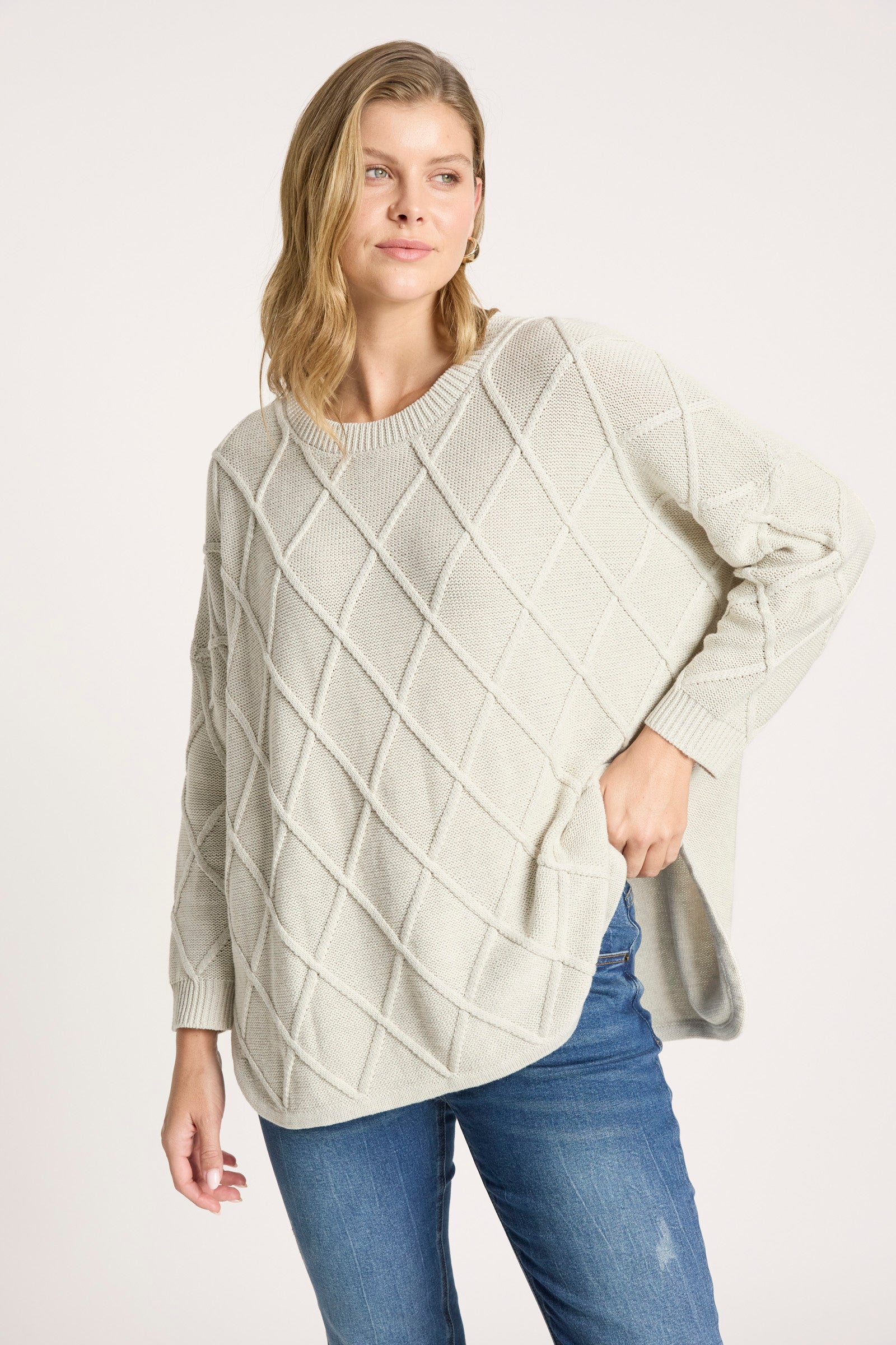 Liora Relaxed Jumper - Bisque