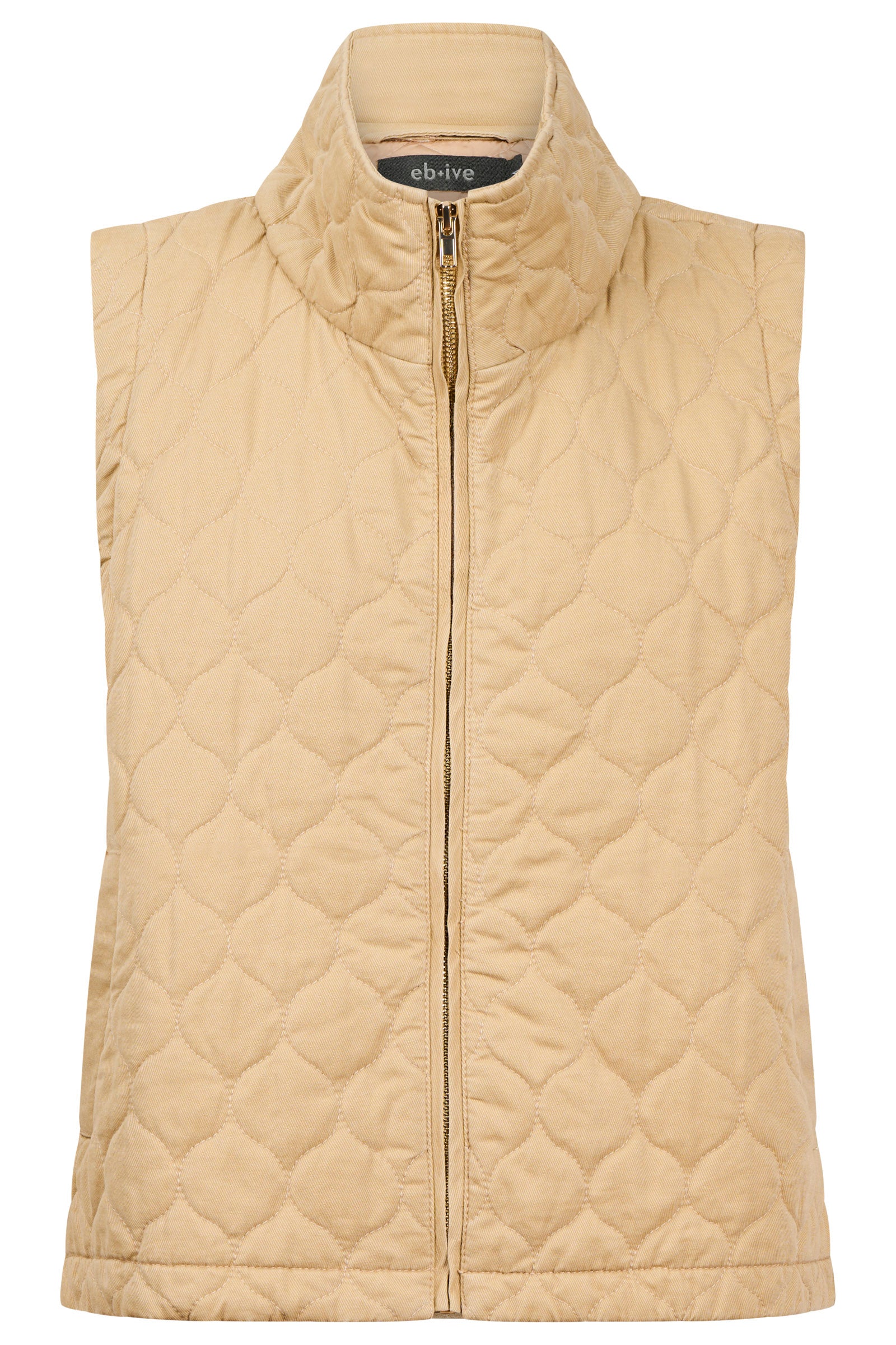 Sansi Quilted Crop Vest - Dune