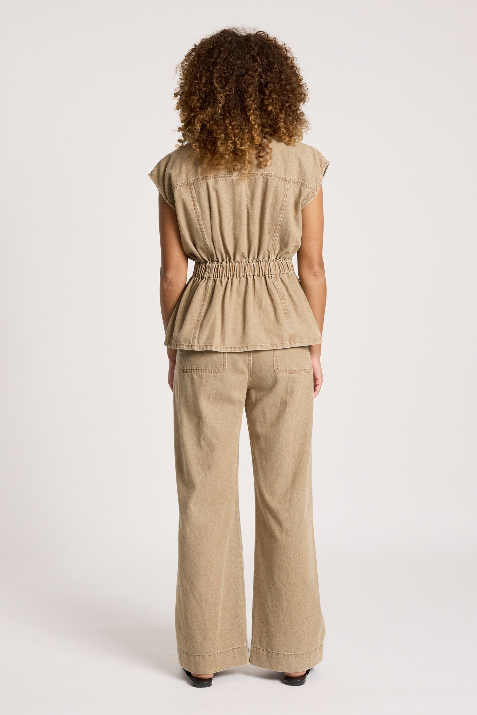 Bodhi Denim Vest - Fawn