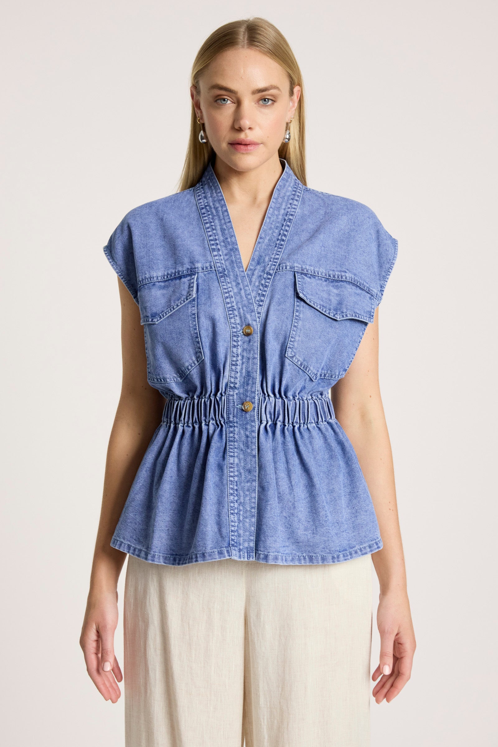 Bodhi Denim Vest - Denim