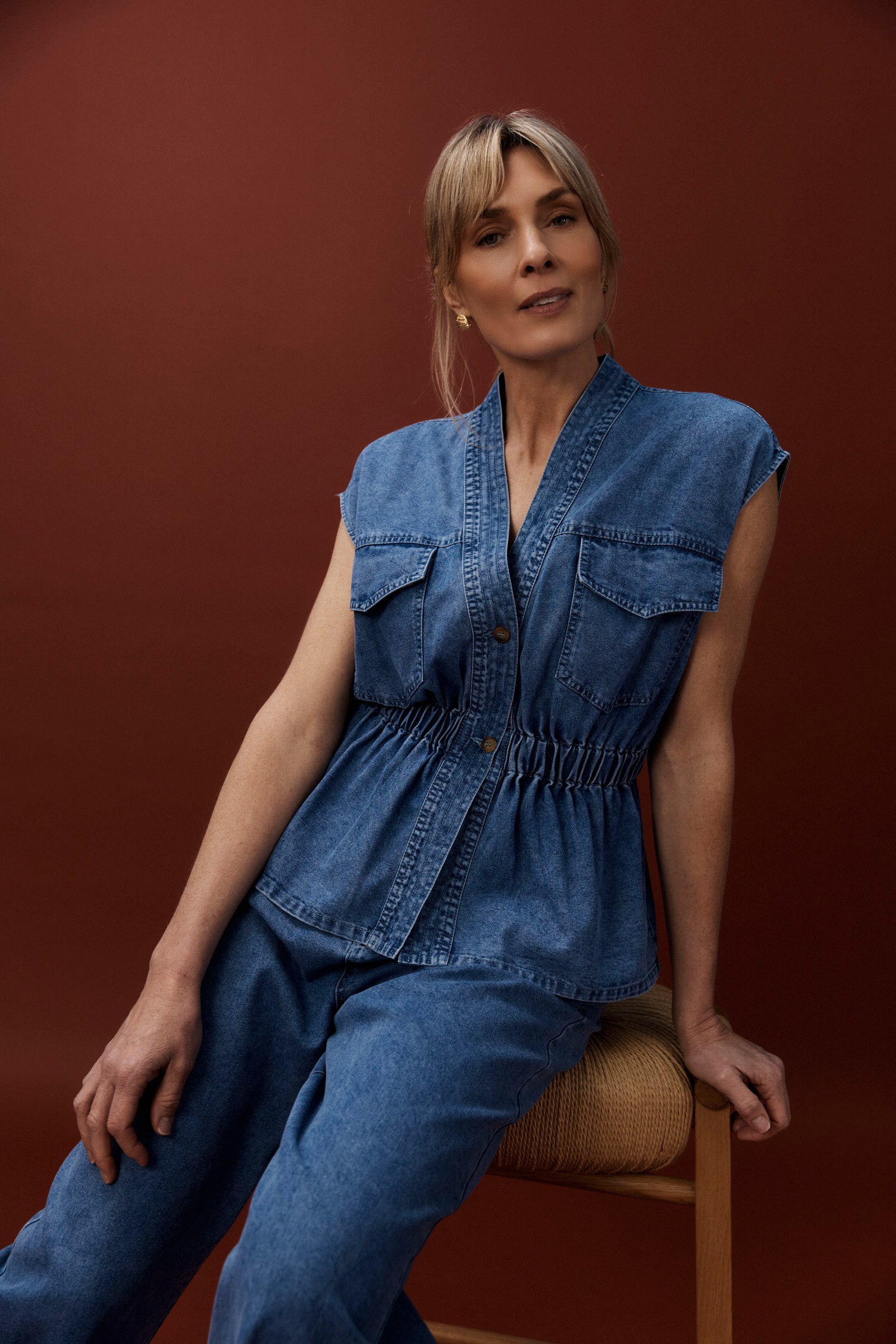 Bodhi Denim Vest - Denim