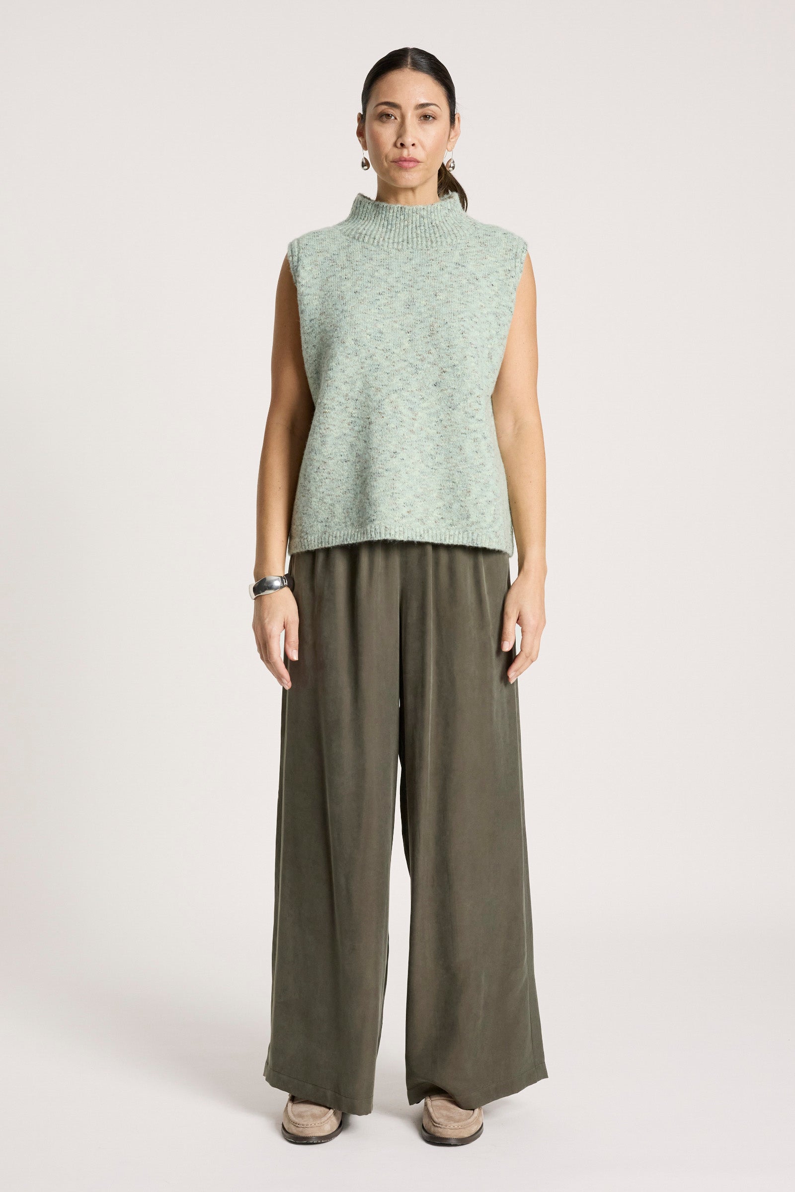 Zarda Knit Vest - Sage