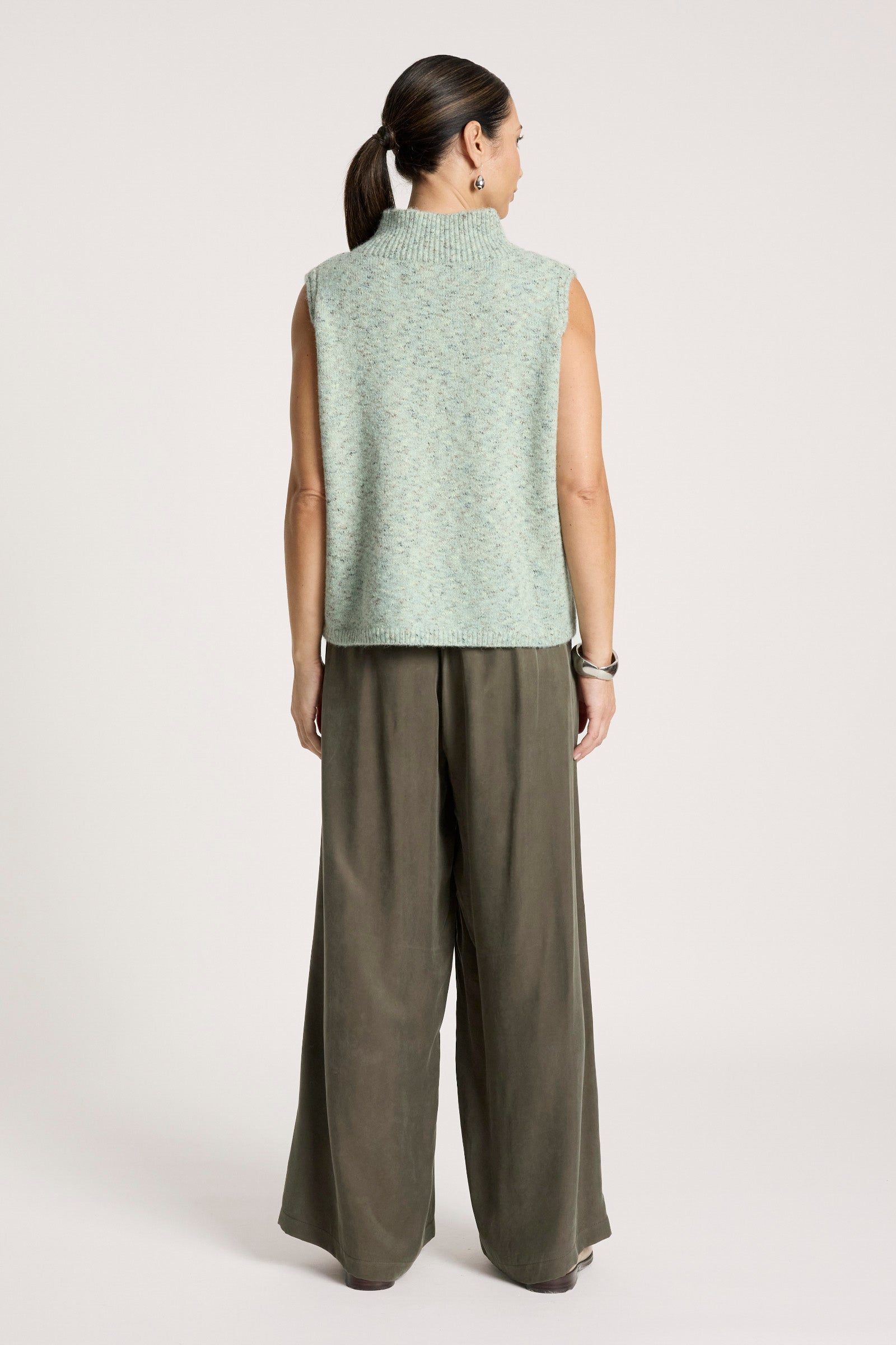Zarda Knit Vest - Sage