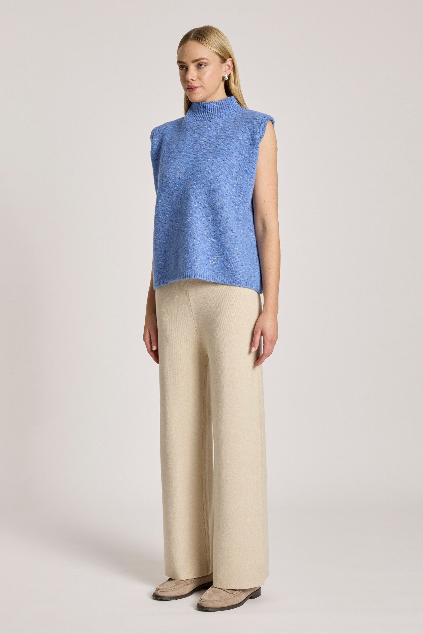 Zarda Knit Vest - Lake