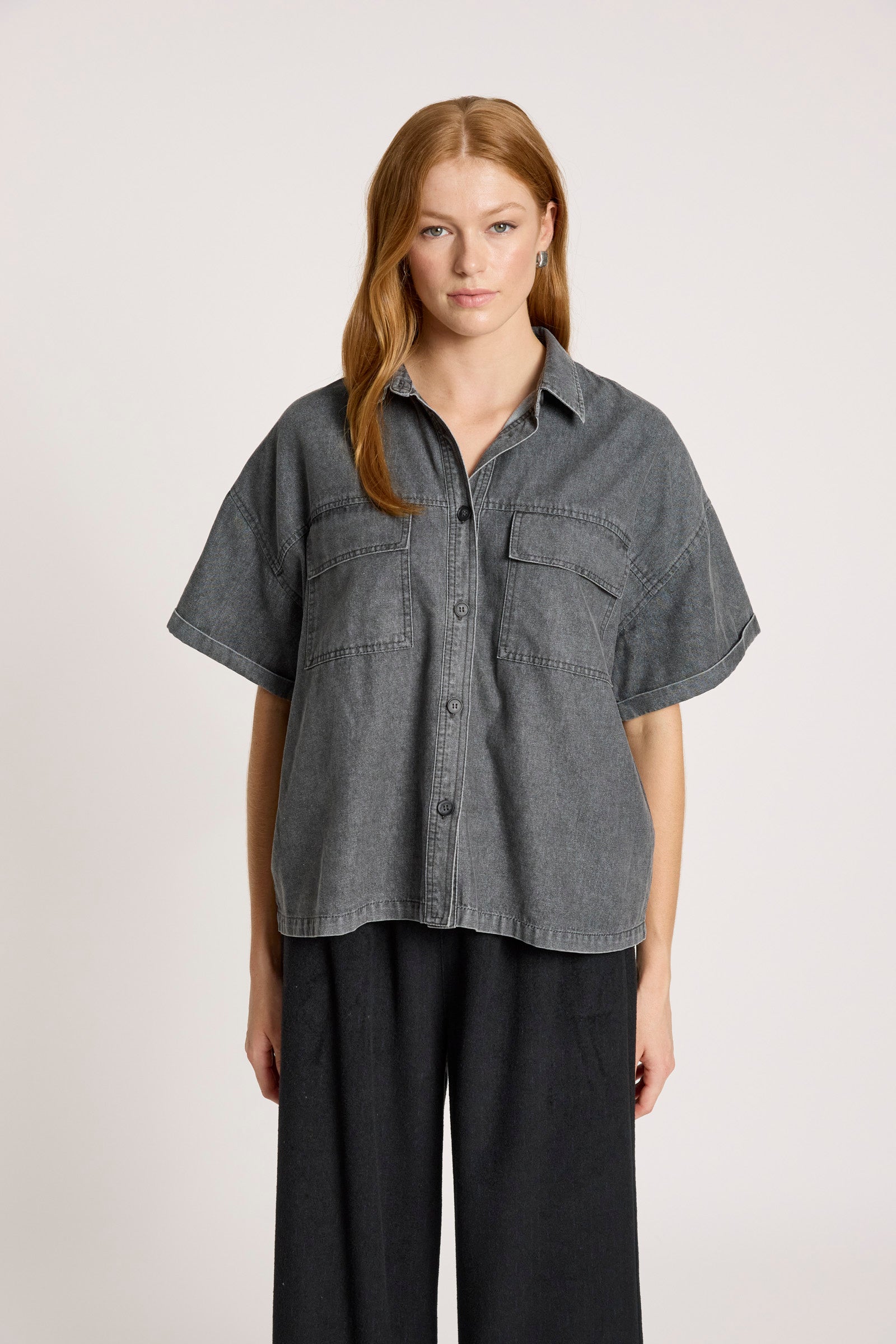 Bodhi Denim Shirt - Black