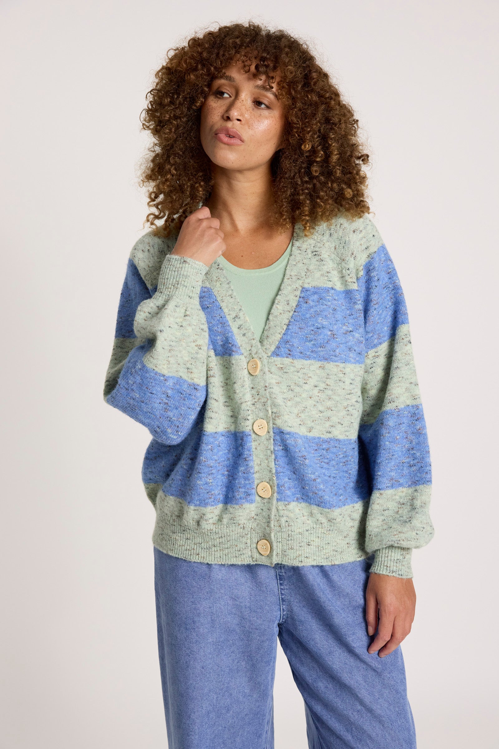 Zarda Cardigan - Sage/Lake