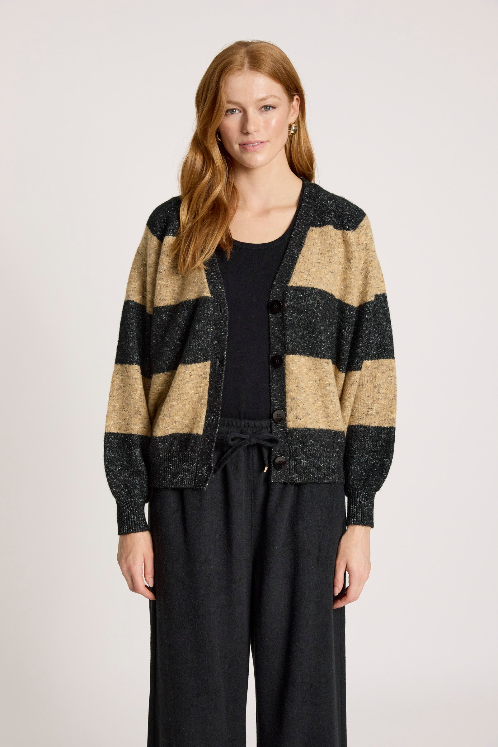Zarda Cardigan - Mocha/Black