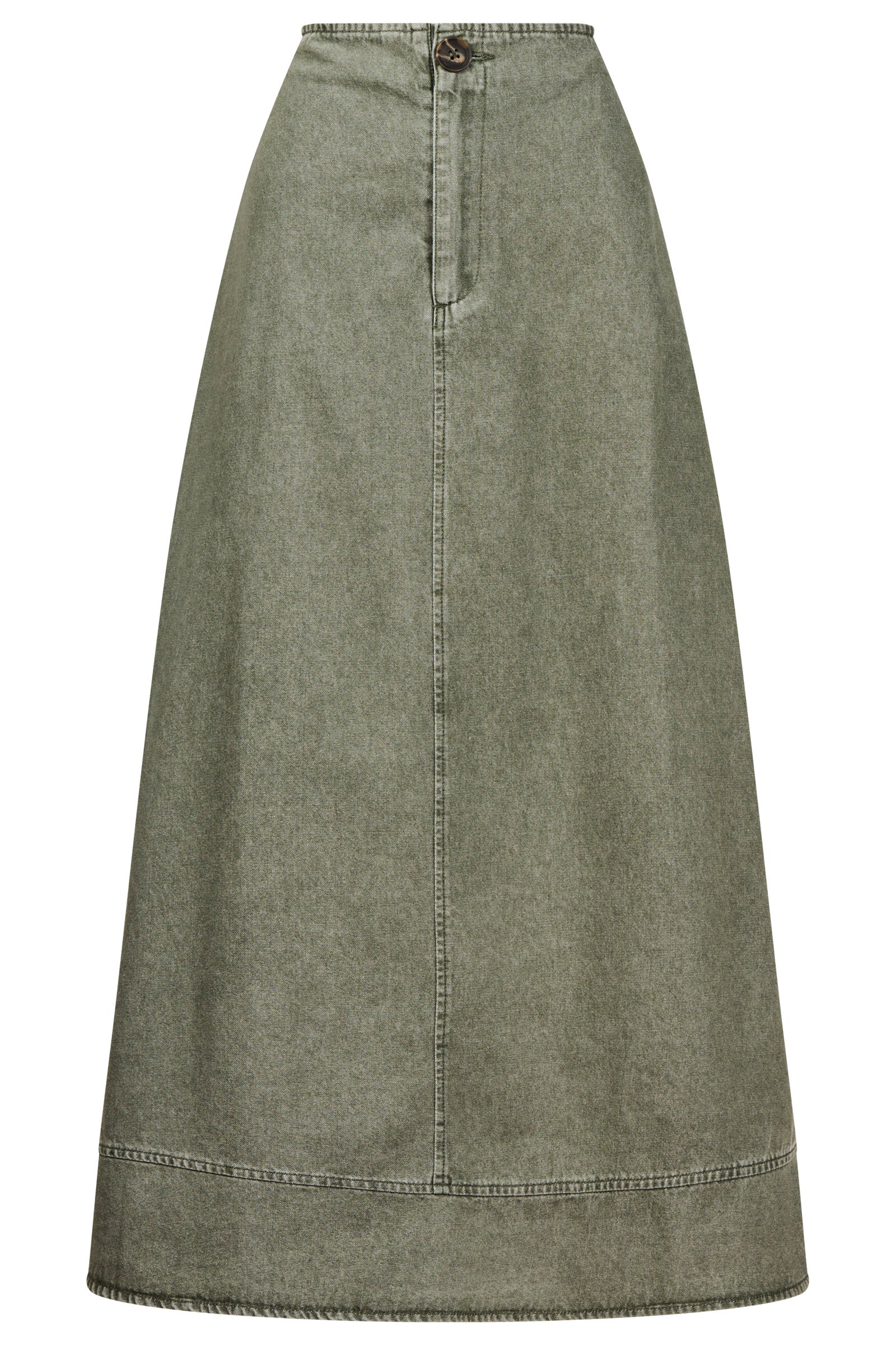 Bodhi Denim Skirt - Olive
