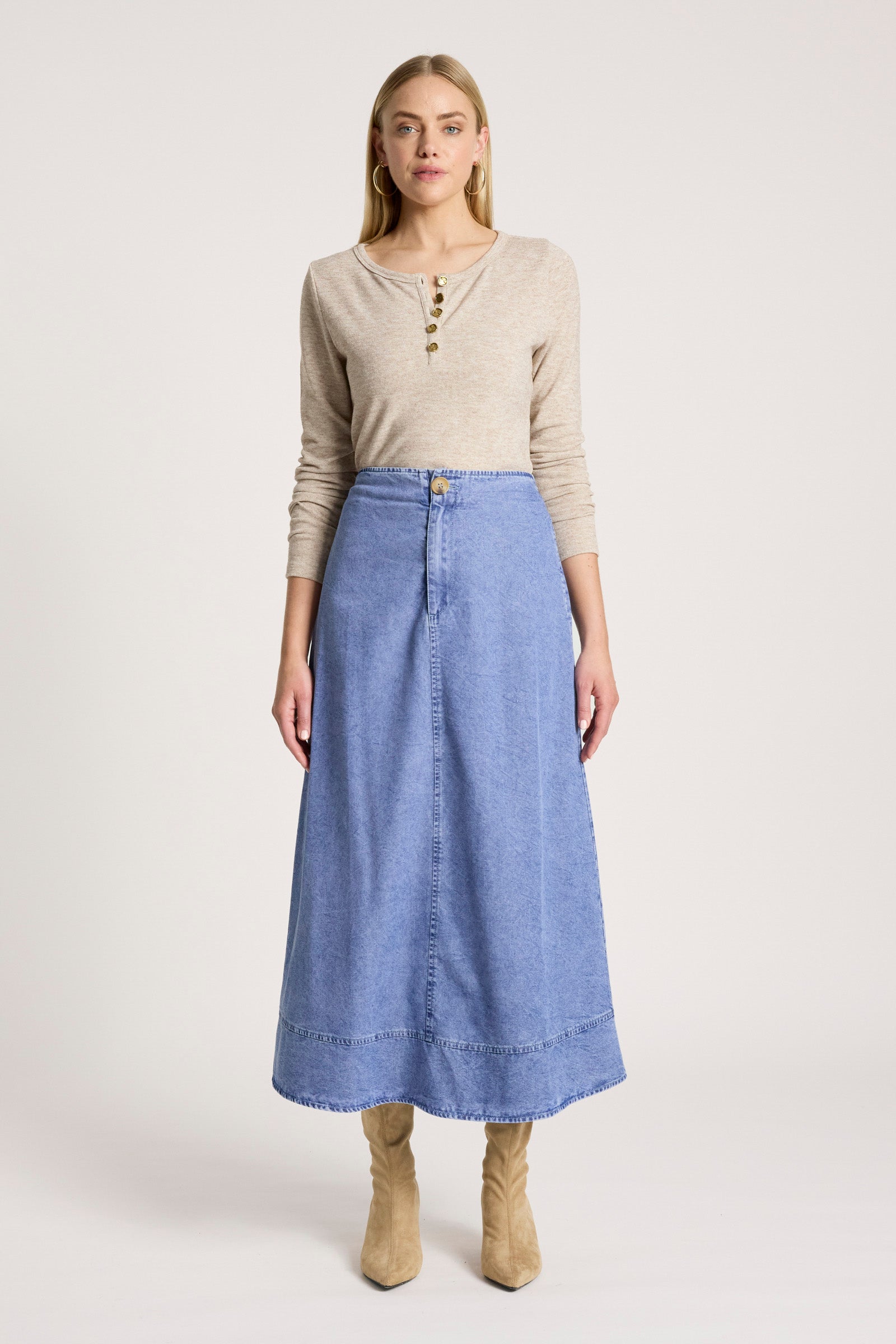 Bodhi Denim Skirt - Denim