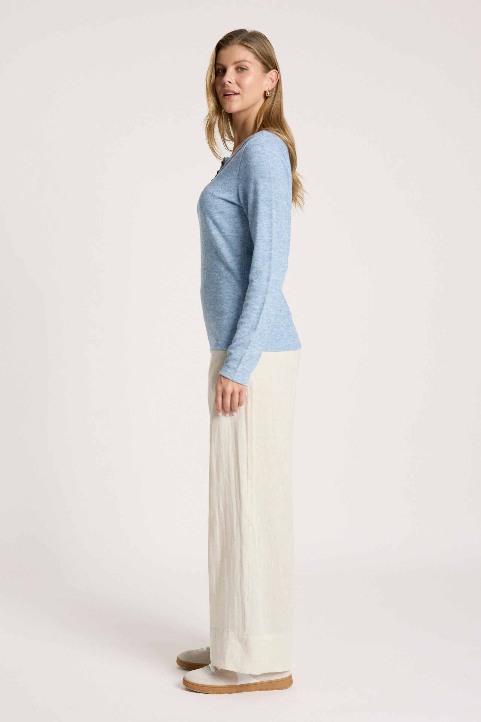 Rumi Long Sleeve Top - Lake