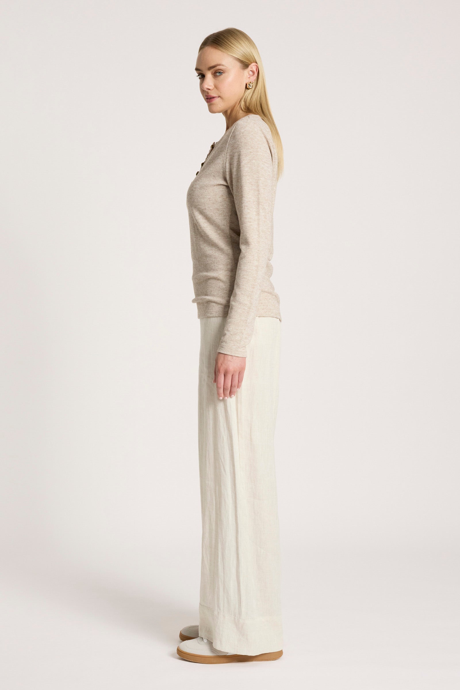 Rumi Long Sleeve Top - Bisque