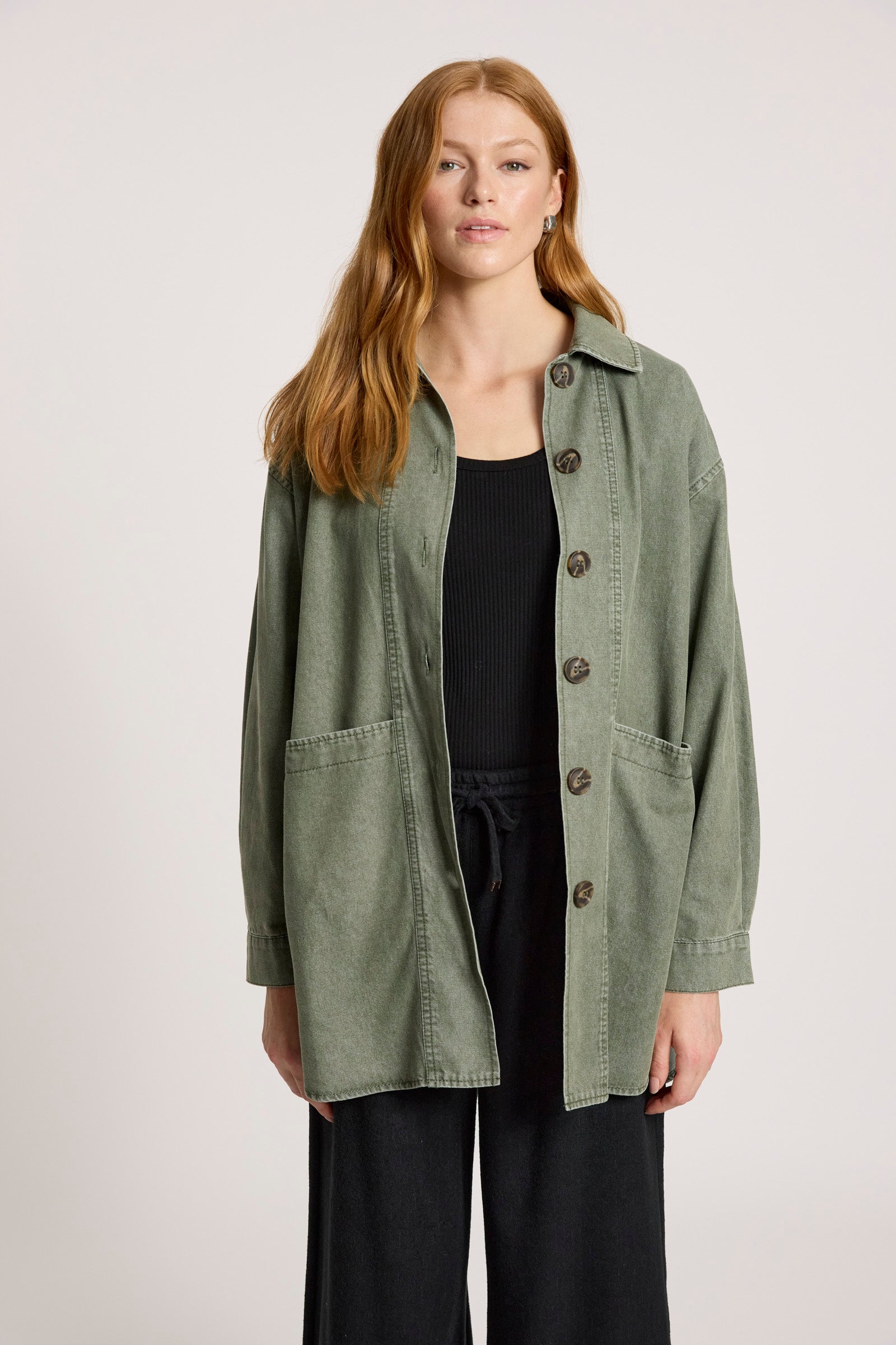 Bodhi Denim Jacket - Olive