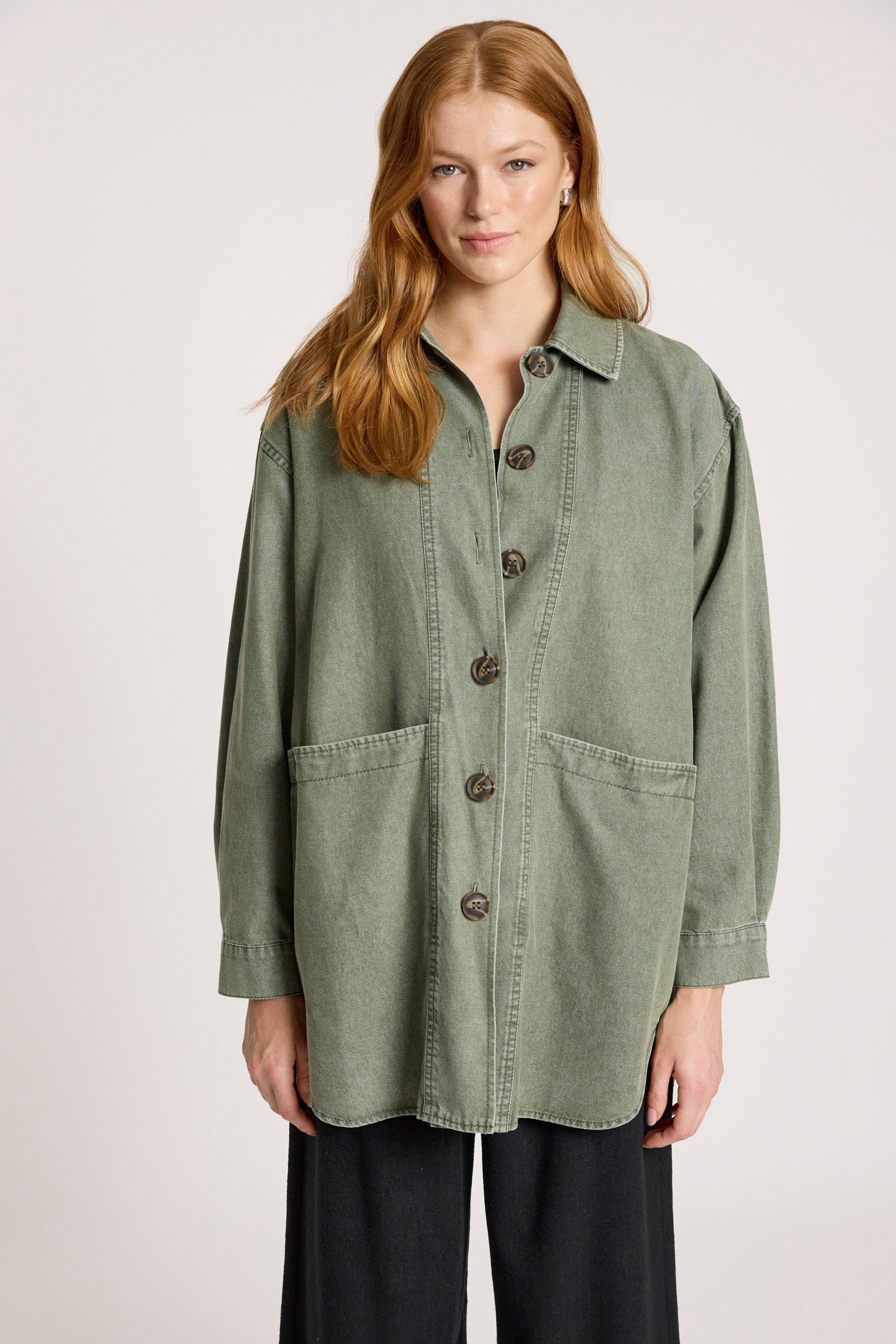 Bodhi Denim Jacket - Olive