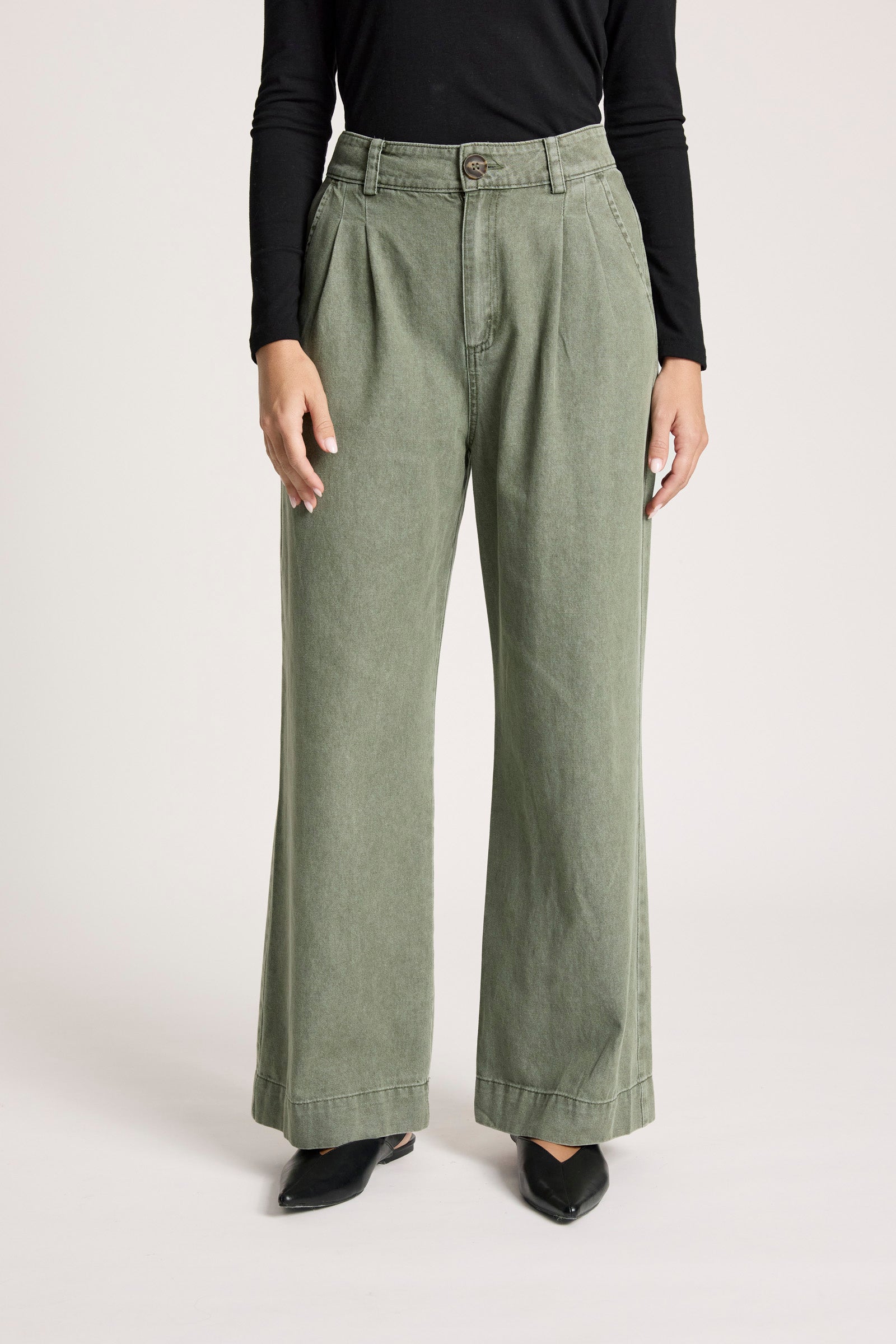 Bodhi Denim Pant - Olive