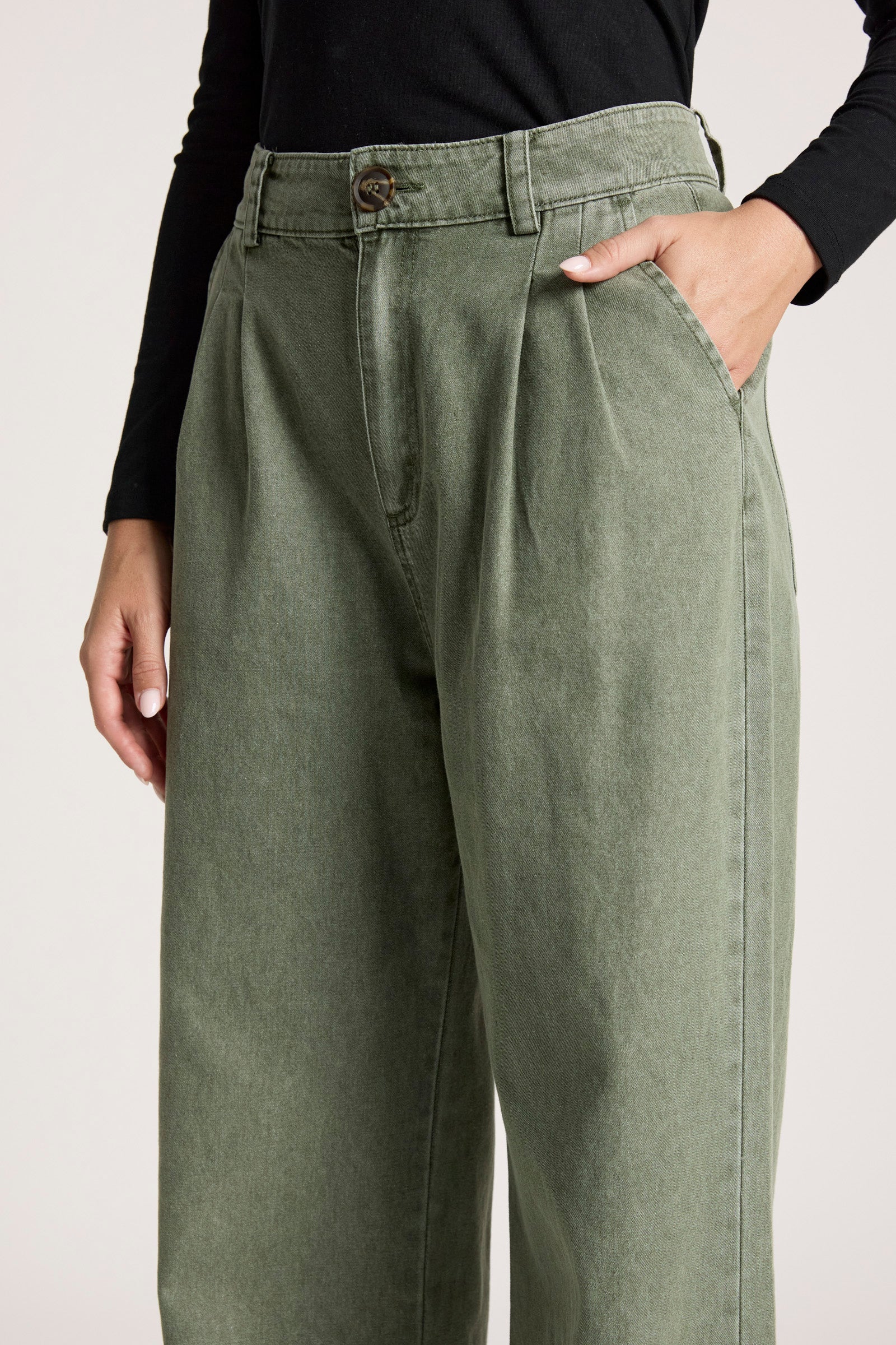 Bodhi Denim Pant - Olive