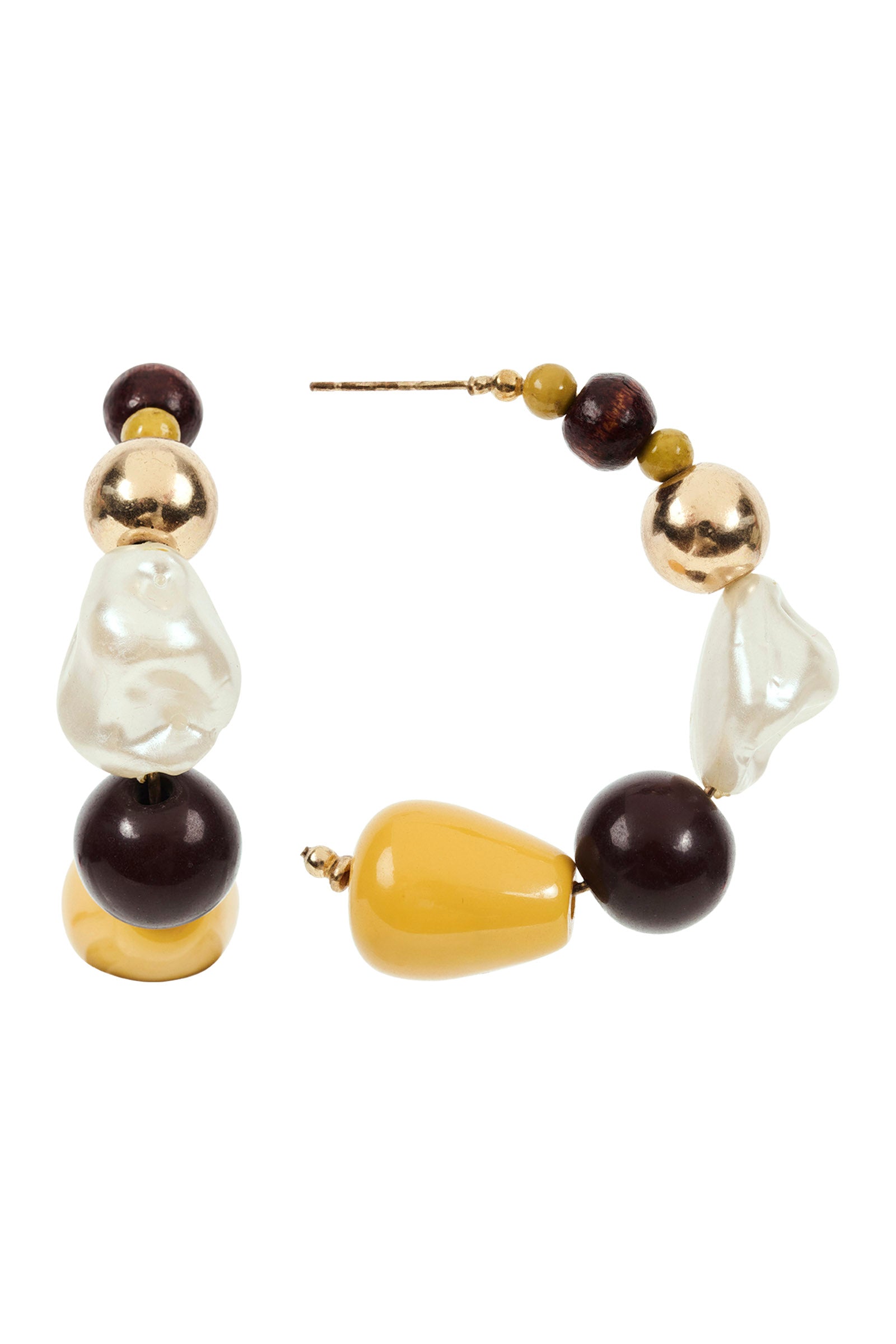 Oman Beaded Earring - Pearl