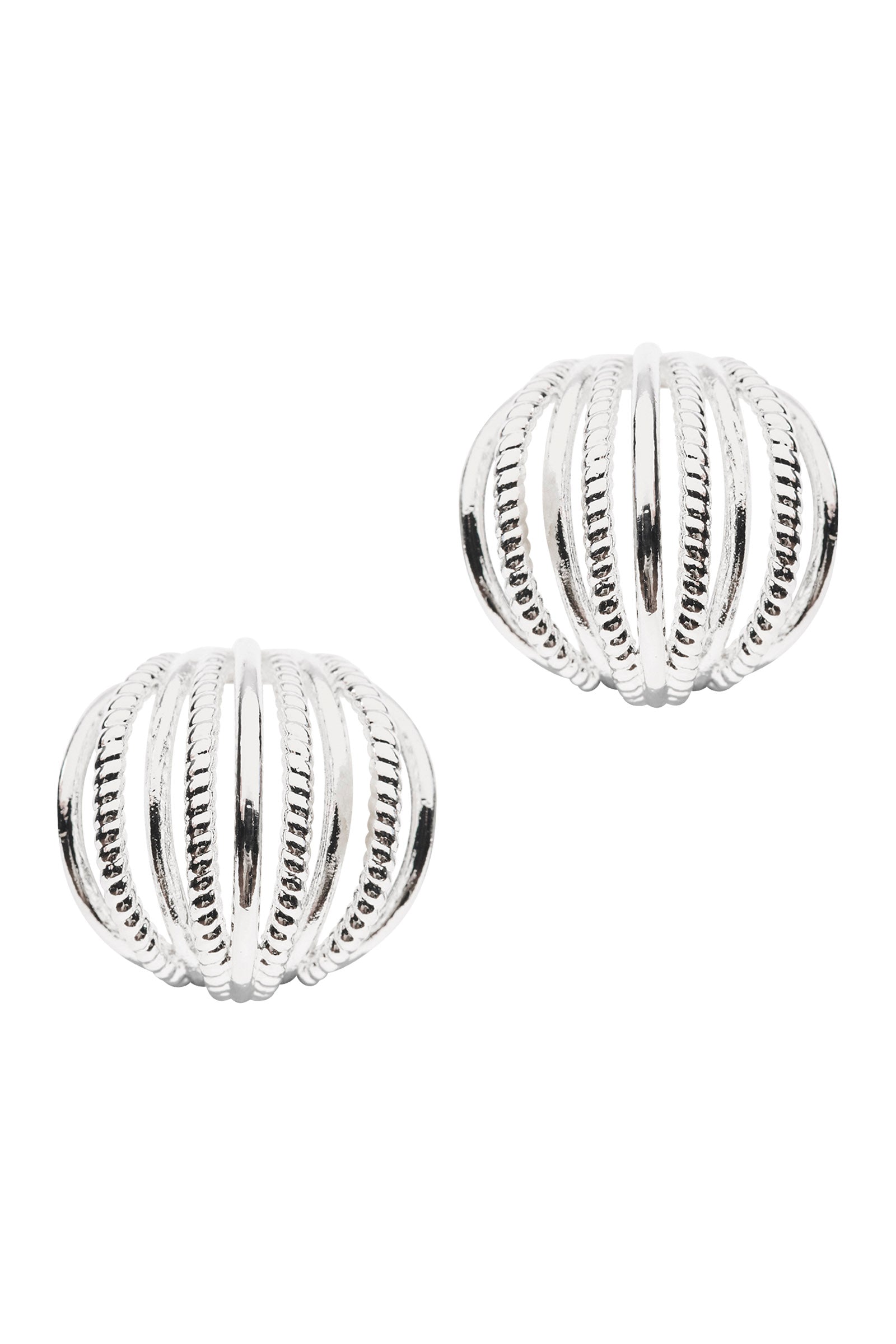 Roma Earring - Silver Curve