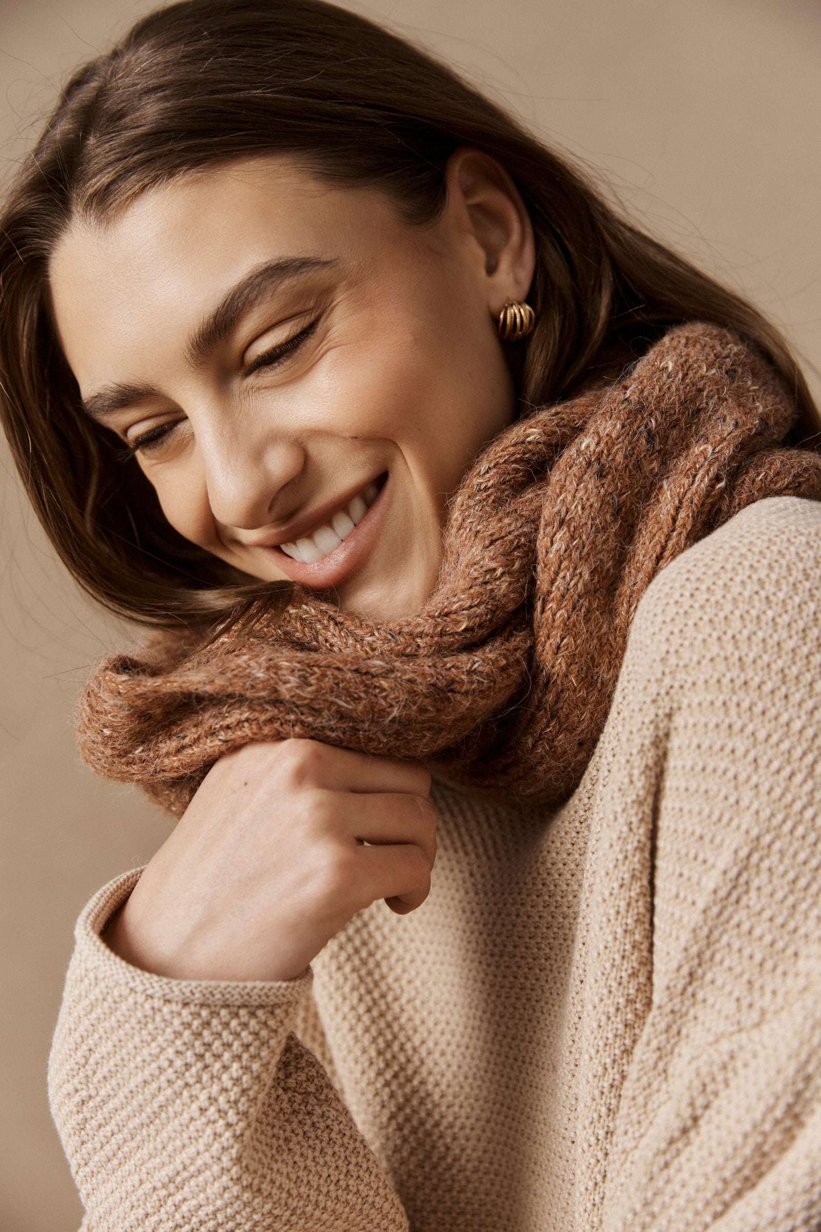 Roma Earring - Gold Curve