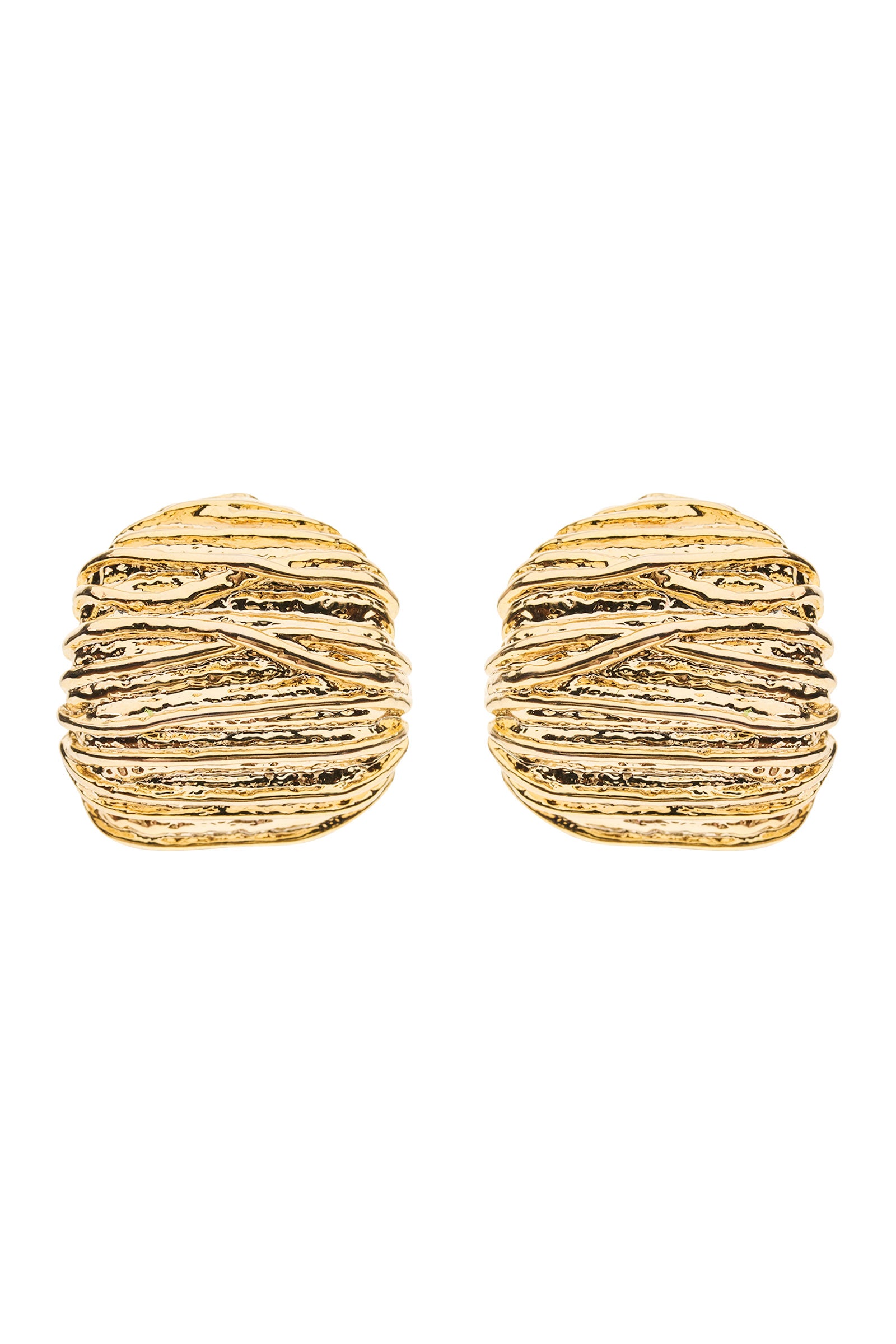 Roma Dome Earring - Gold Dome