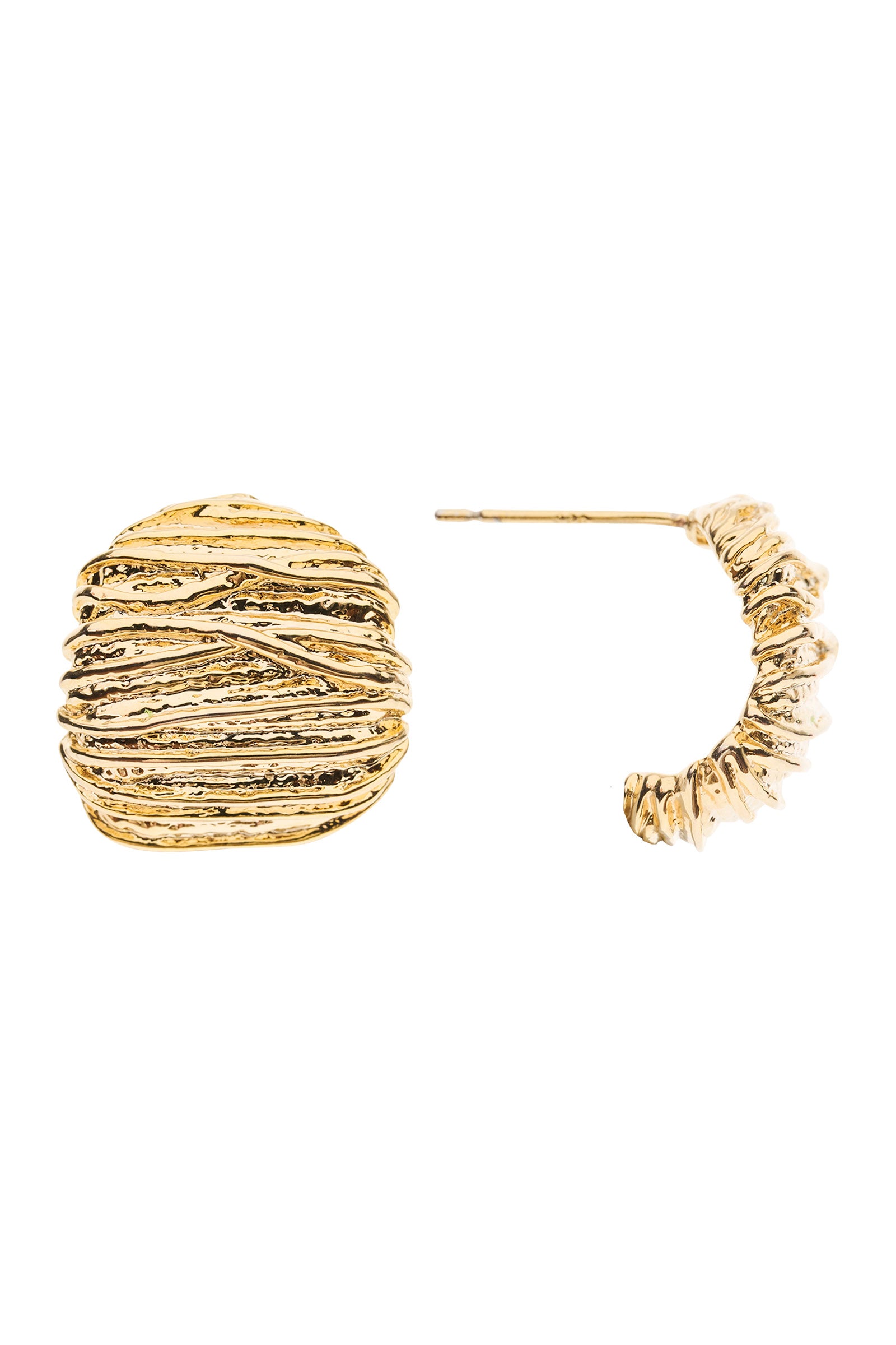 Roma Dome Earring - Gold Dome