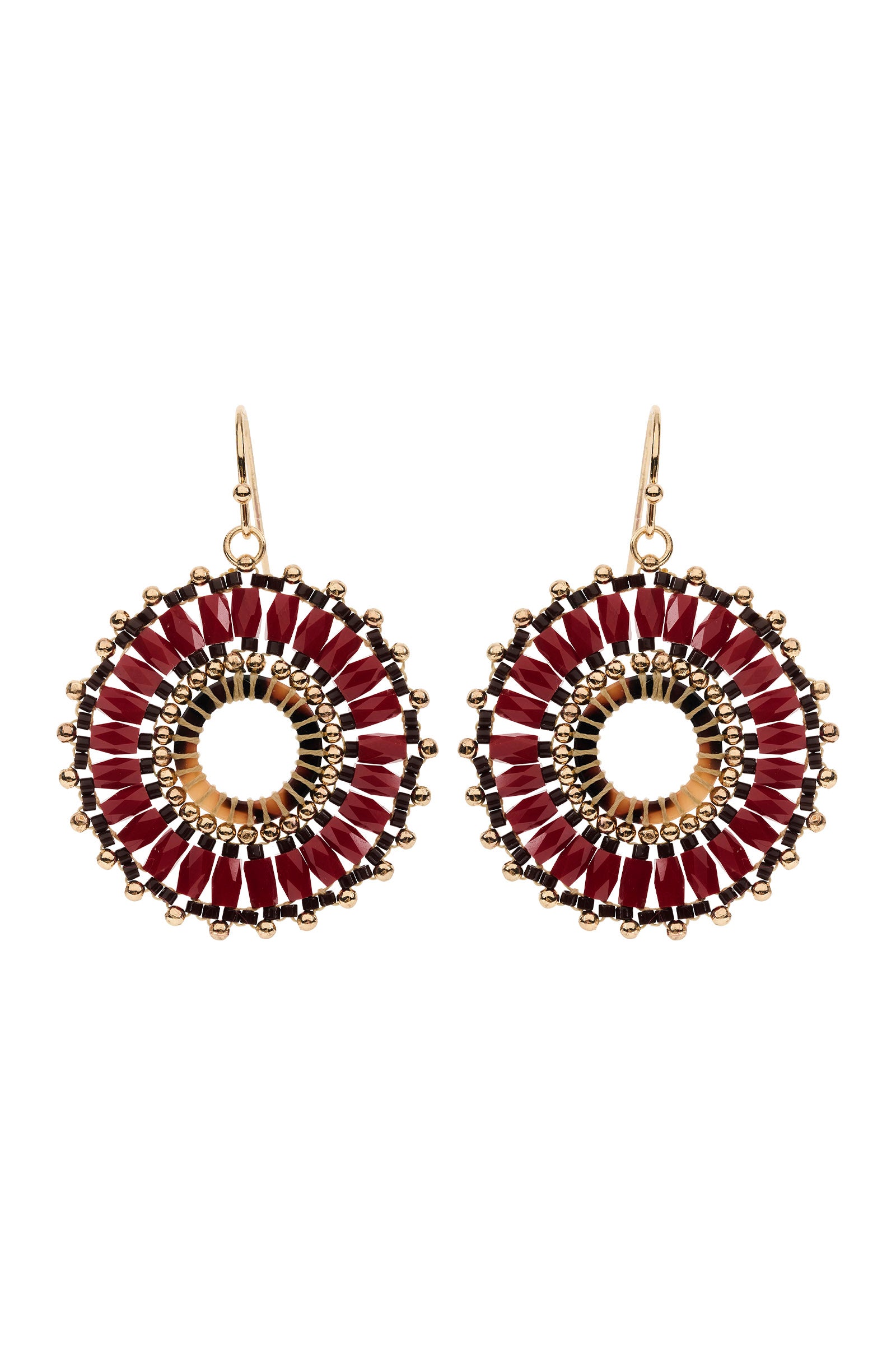 Ayla Dome Earring - Mahogany