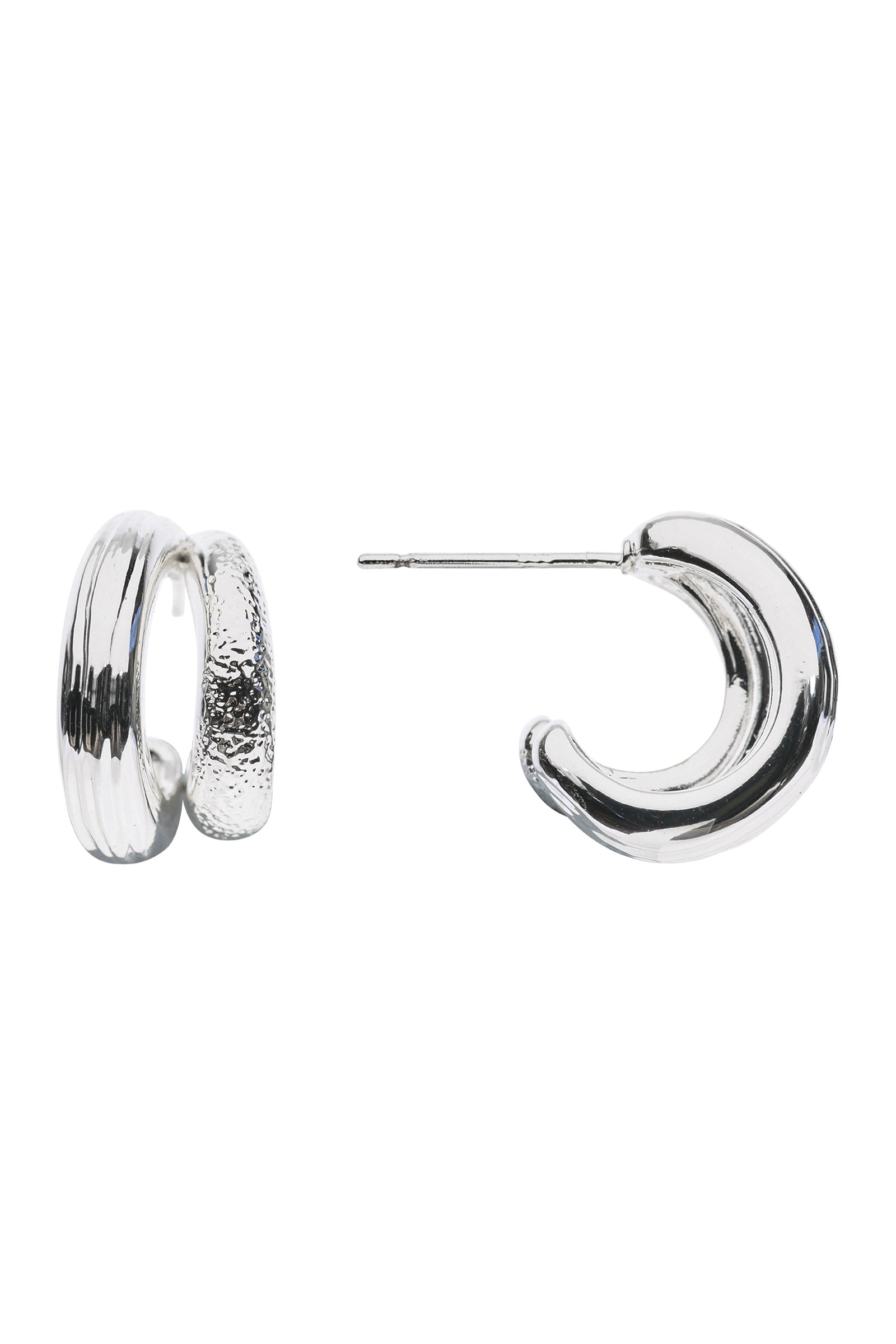 Heritage Luxe Earring - Silver Duet