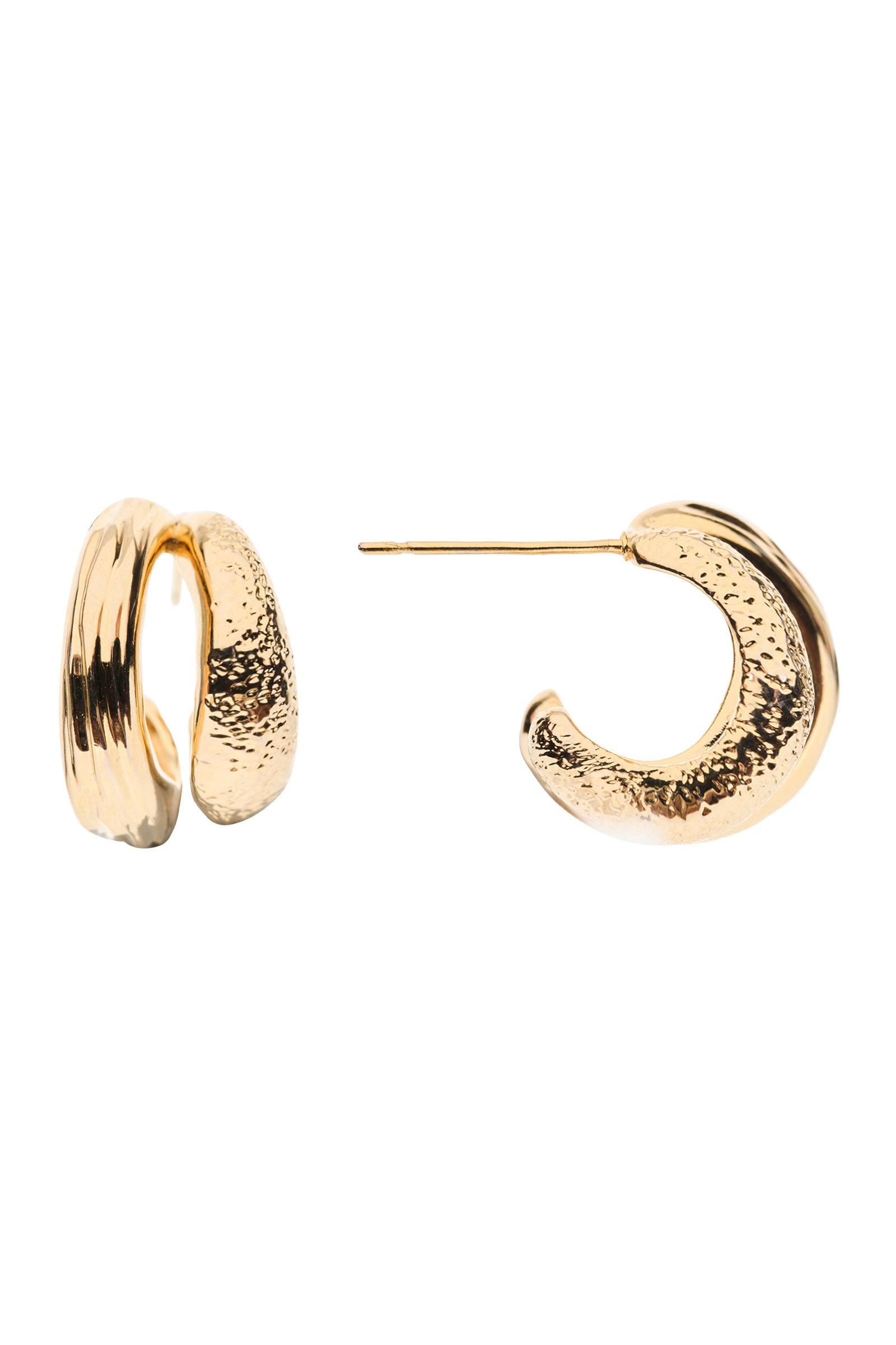 Heritage Luxe Earring - Gold Duet