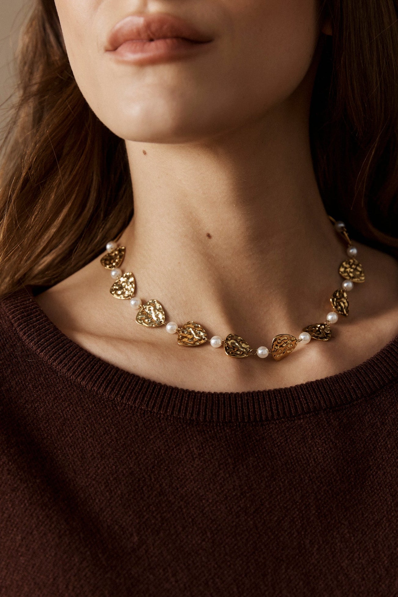 San Necklace - Pearl / Gold