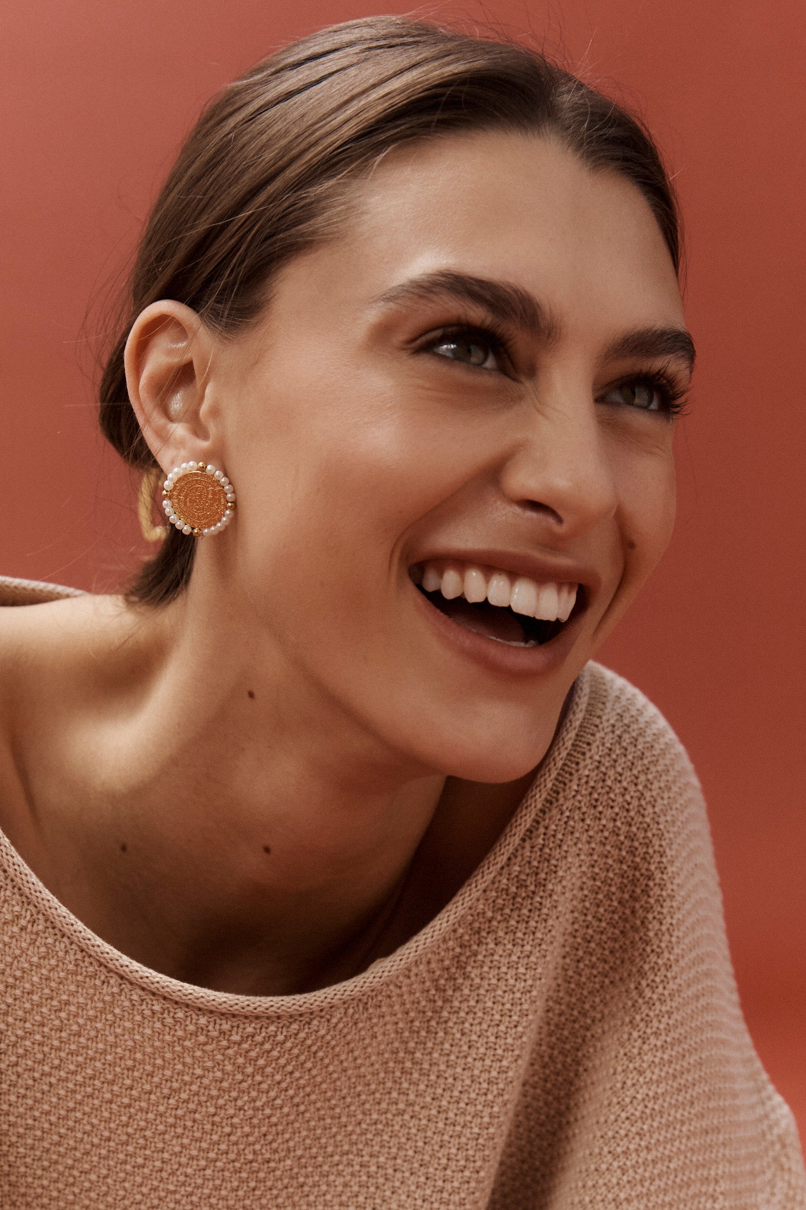 San Pearl Earring - Pearl Coin