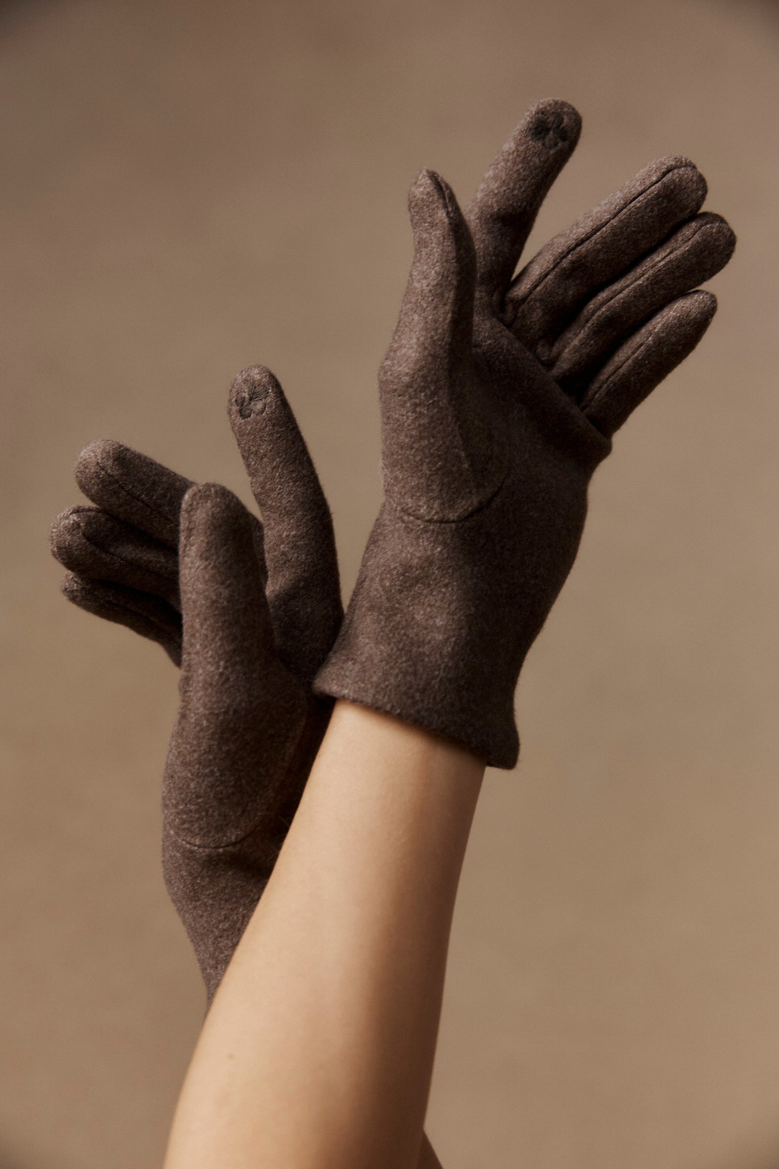 Berber Rib Glove - Cocoa