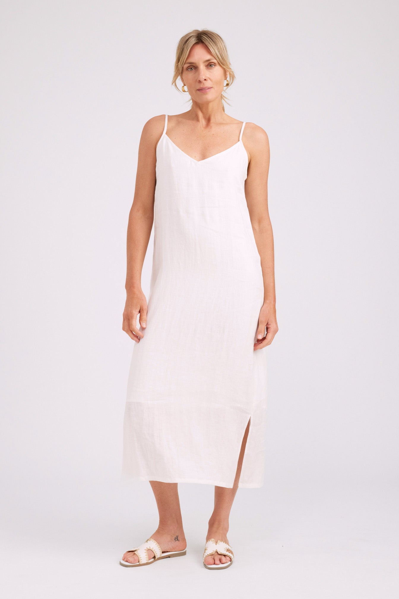 Studio Tank Maxi Dress - White