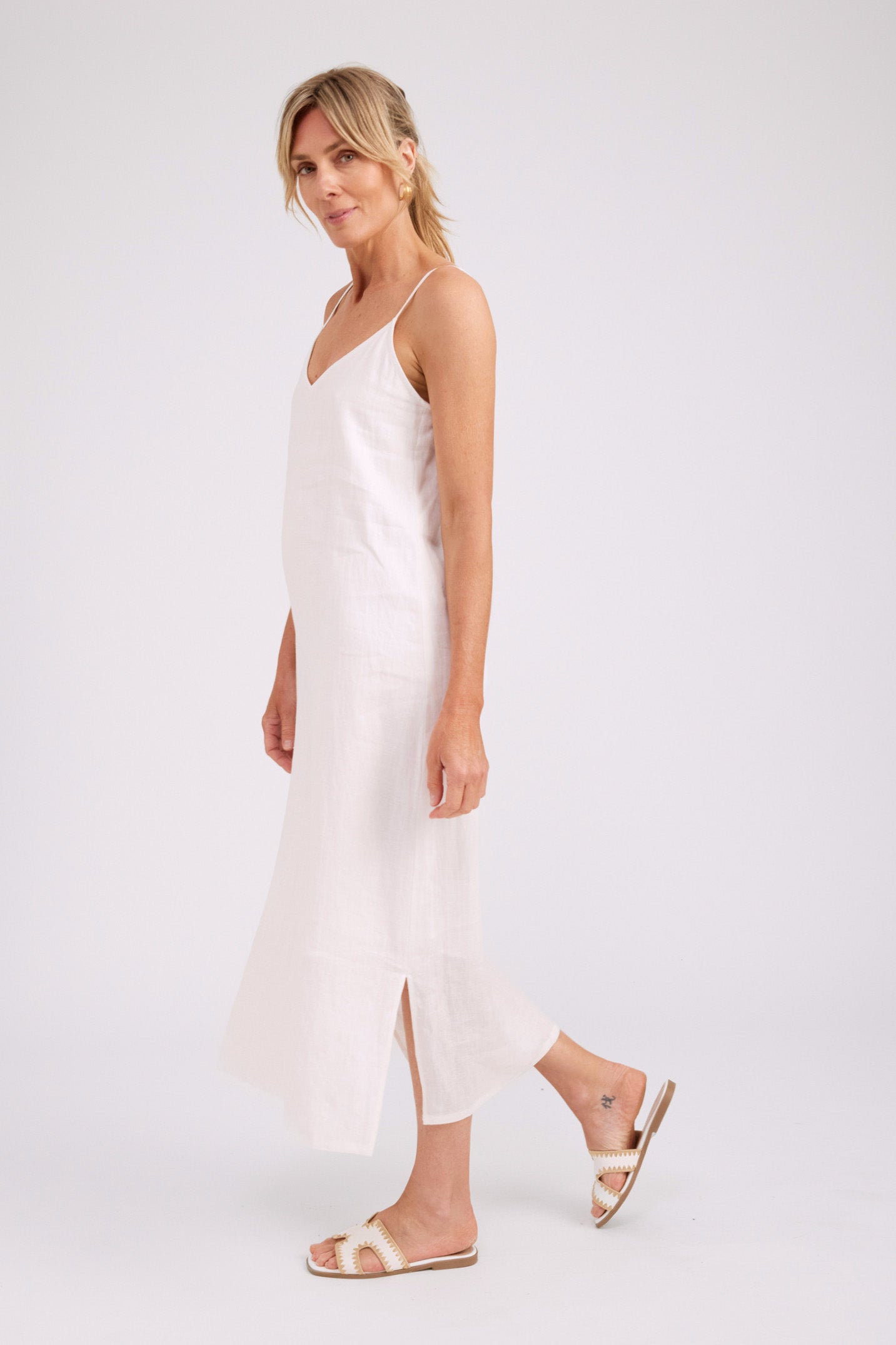 Studio Tank Maxi Dress - White