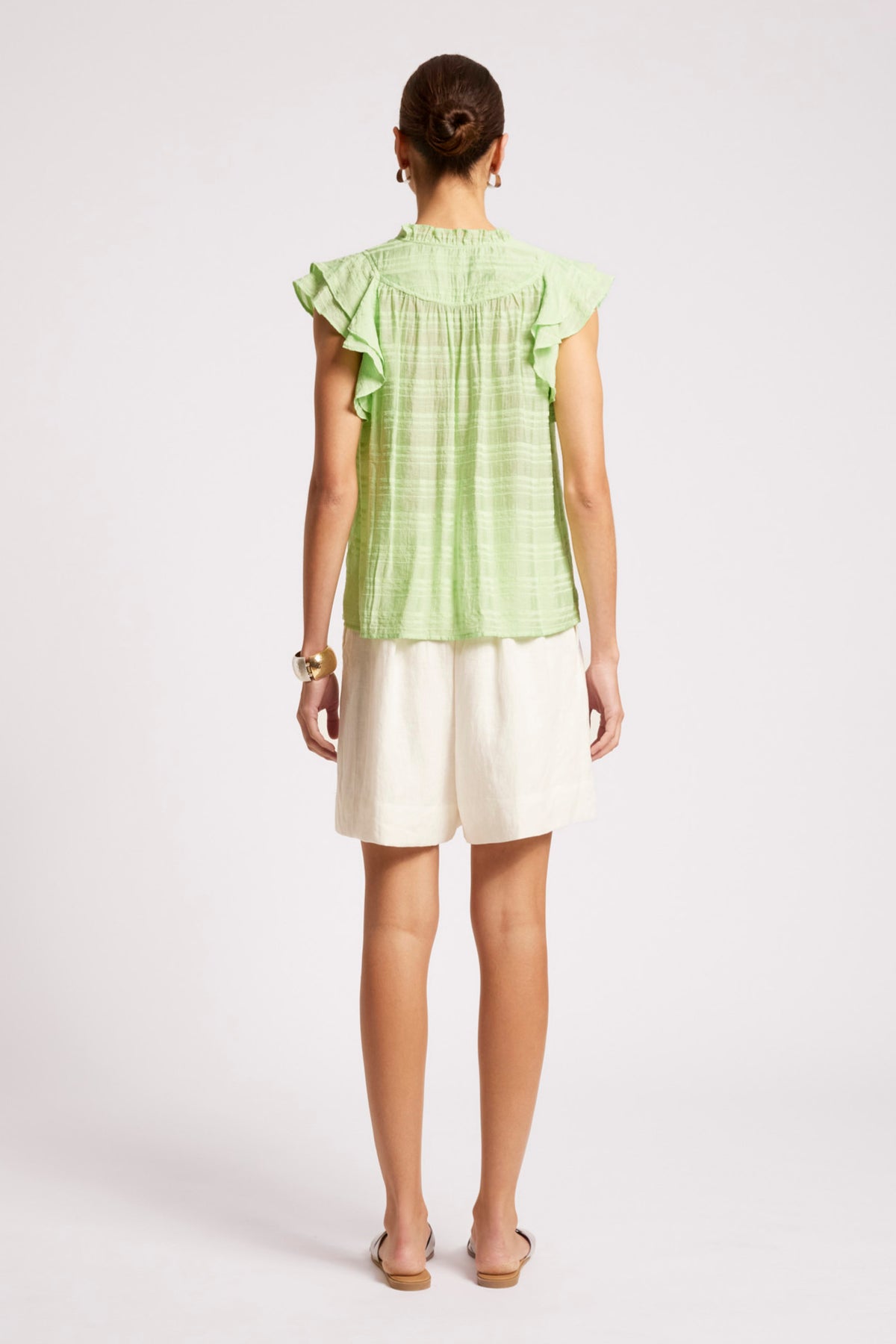 Sovana Frill Tank - Mint