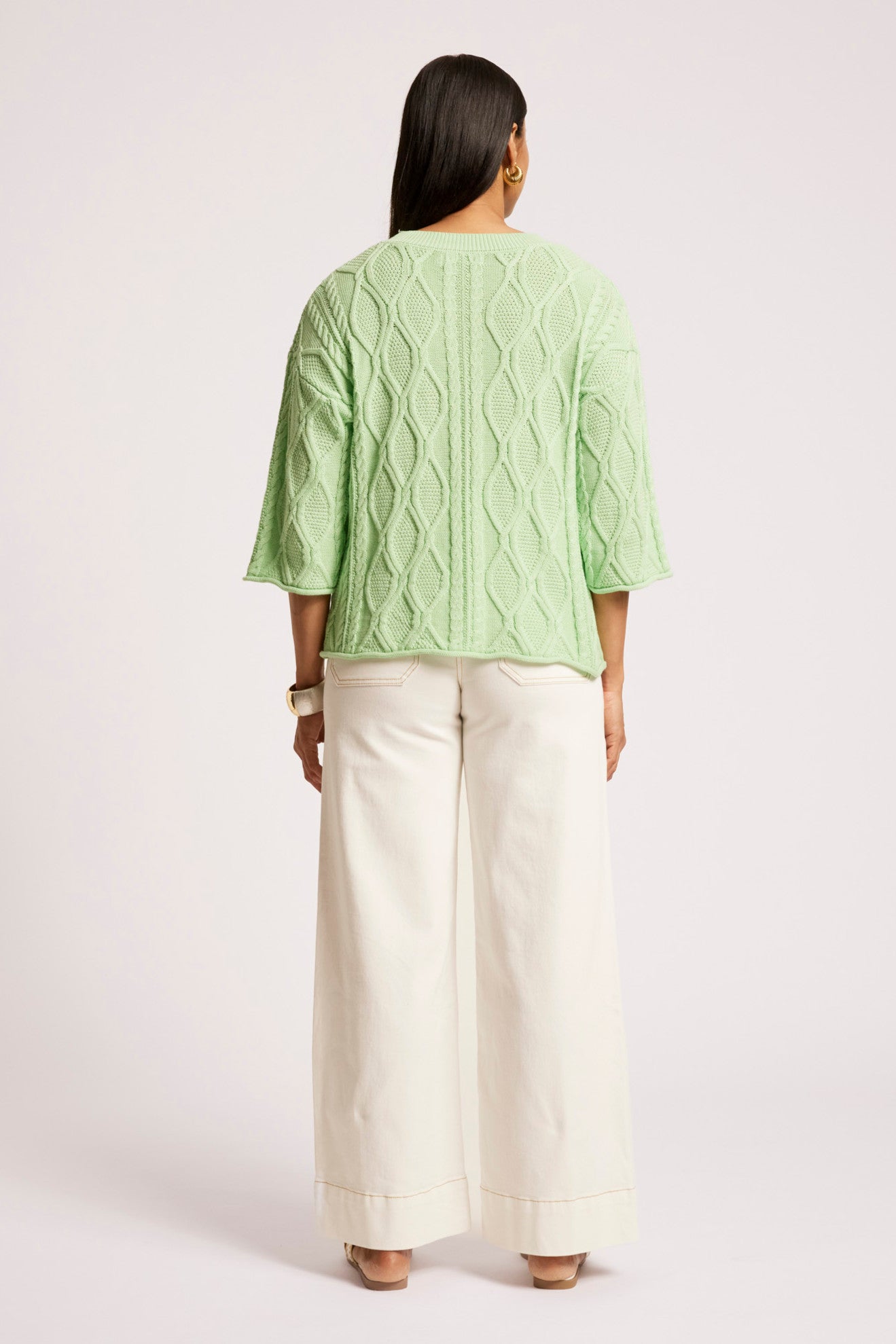 Casa Cable Jumper - Mint