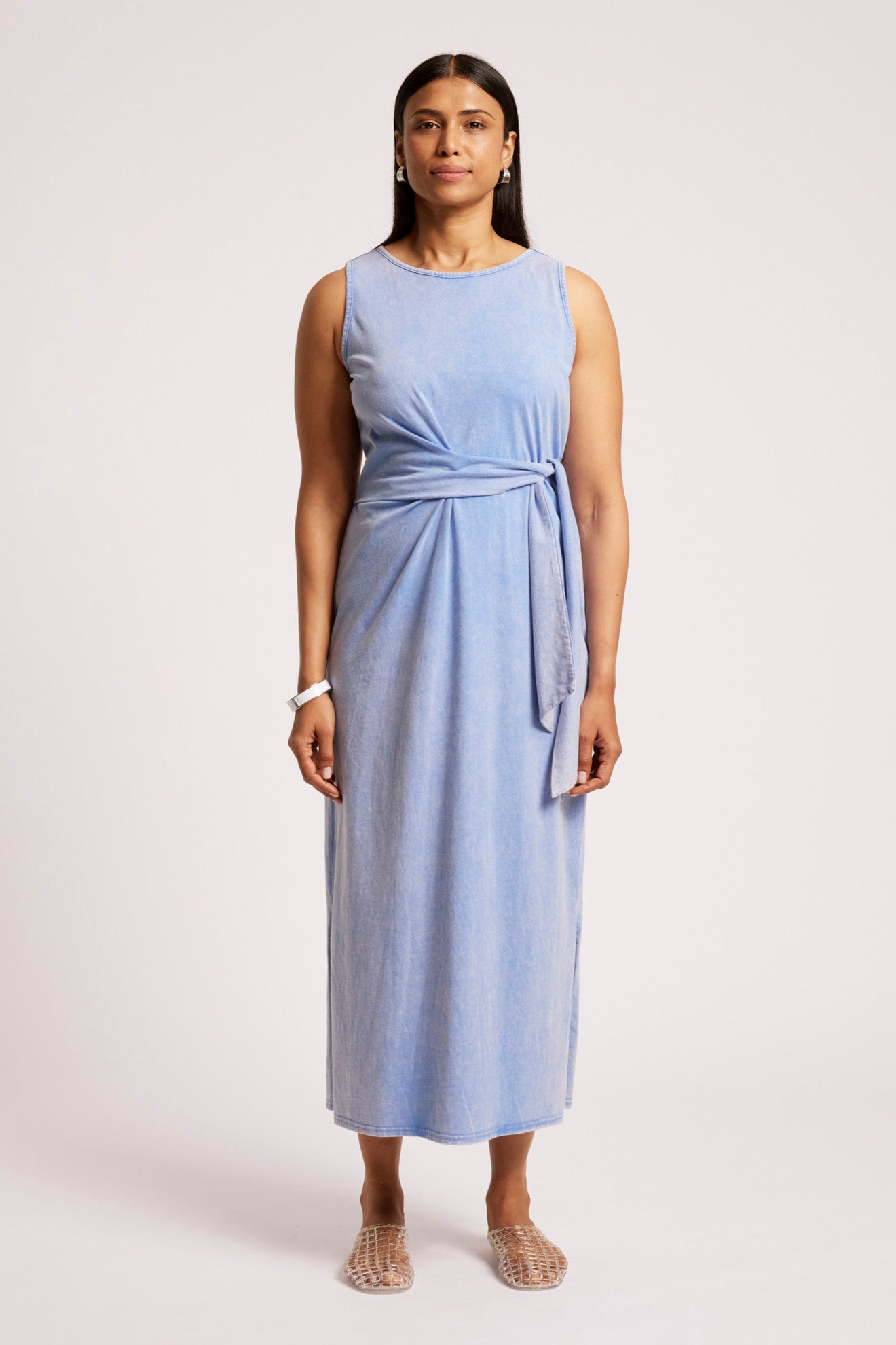 Caldera Wrap Tank Dress - Marine