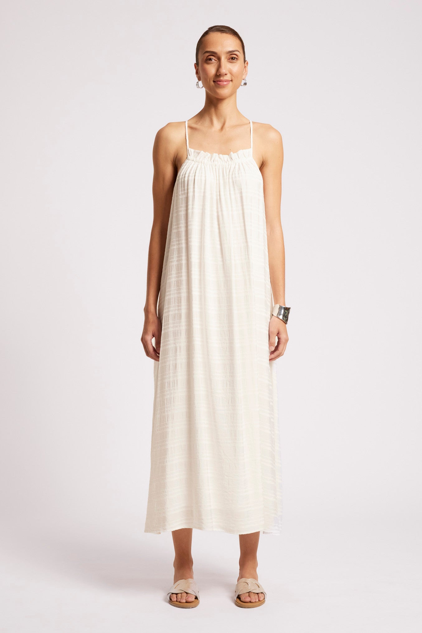 Sovana Tank Maxi Dress - White