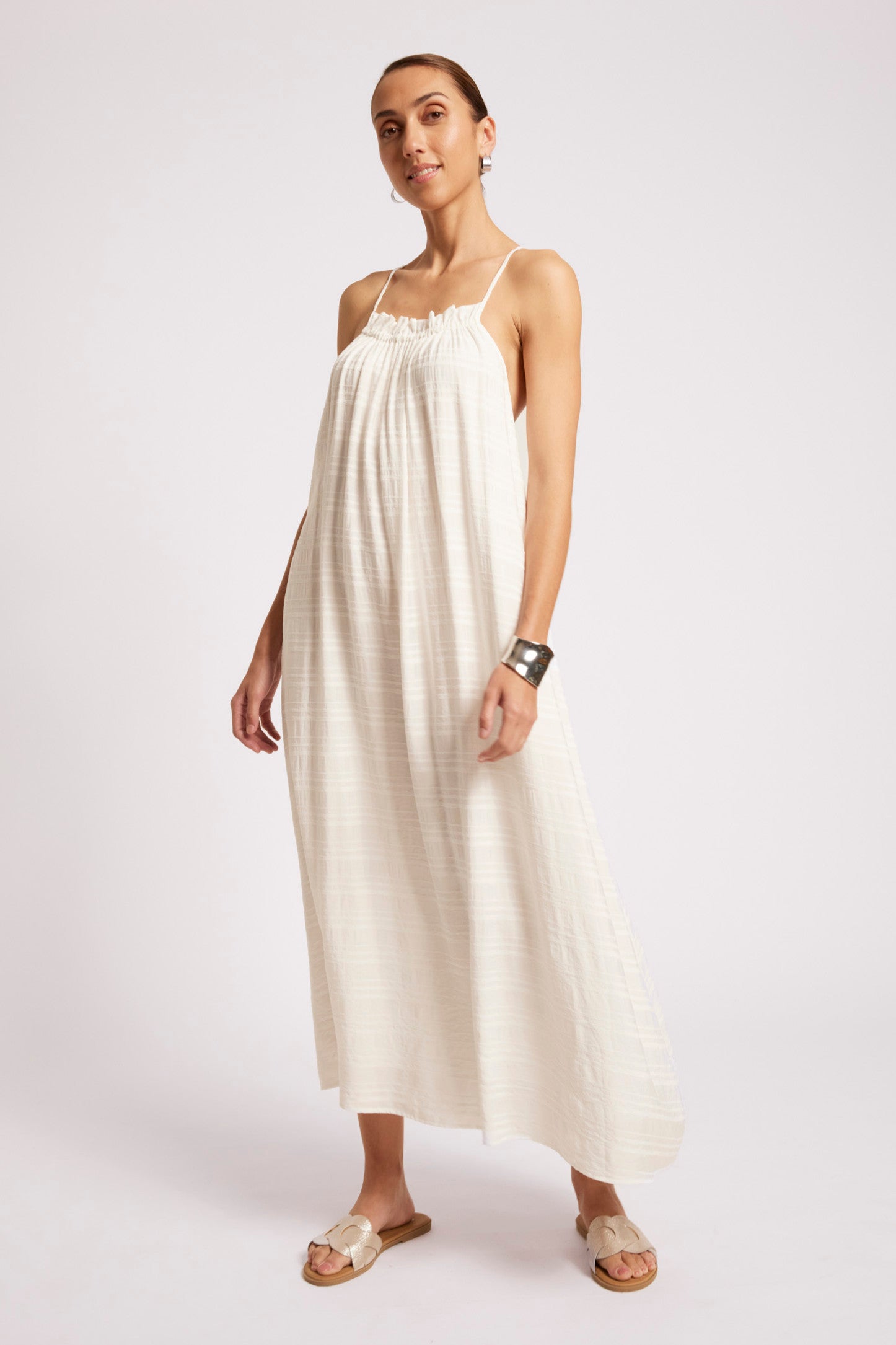 Sovana Tank Maxi Dress - White