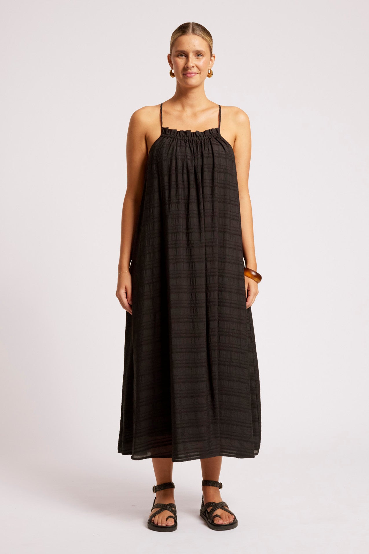 Sovana Tank Maxi Dress - Black