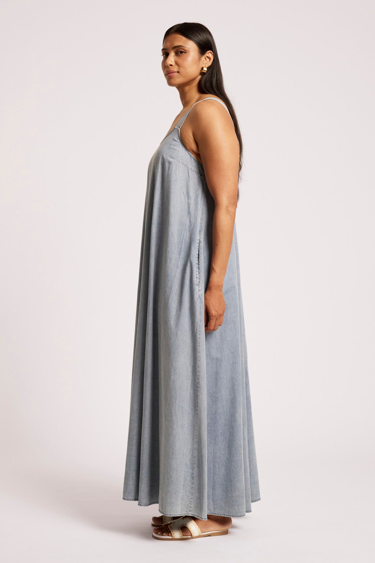 Roam Tank Maxi Dress - Denim