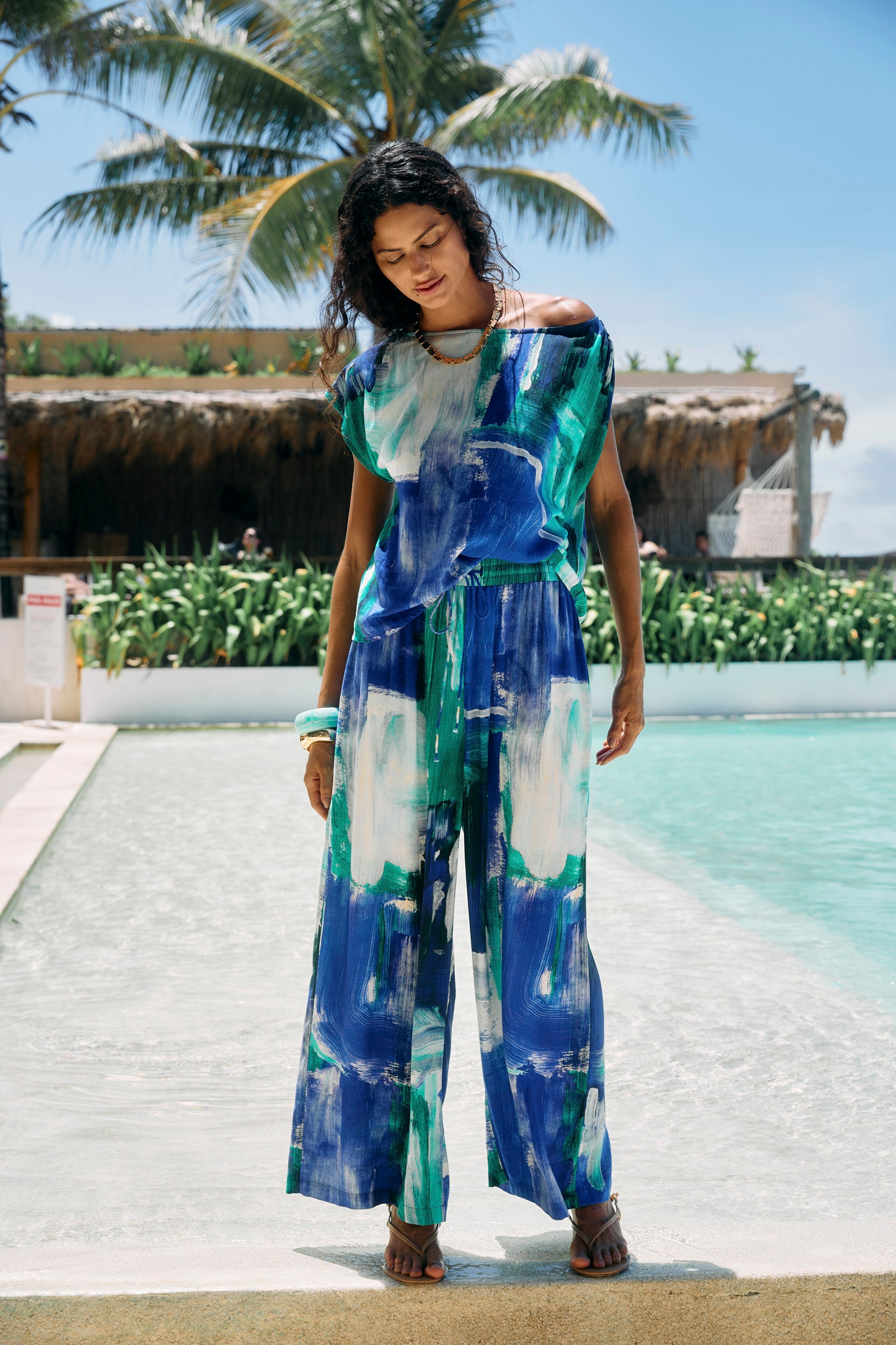 Palmera Pant - Seafoam
