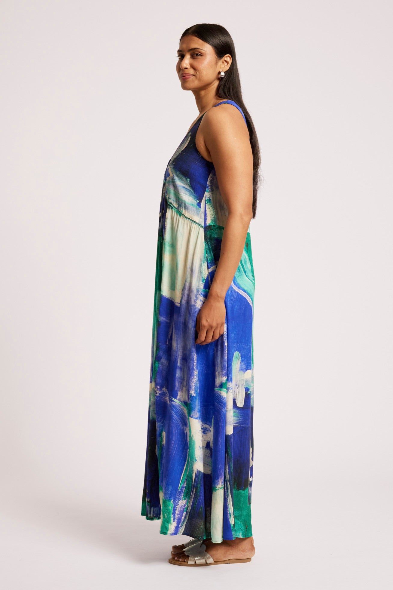 Palmera Tank Maxi Dress - Seafoam