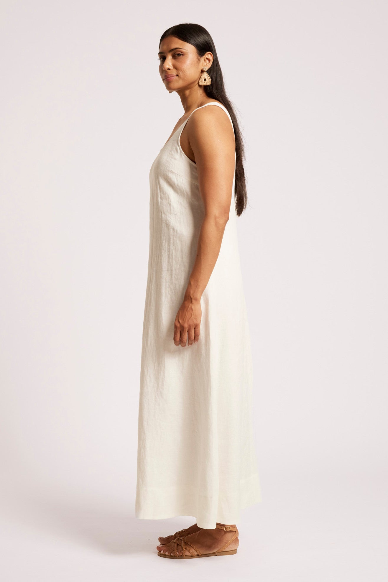 Cove Tank Maxi Dress - White