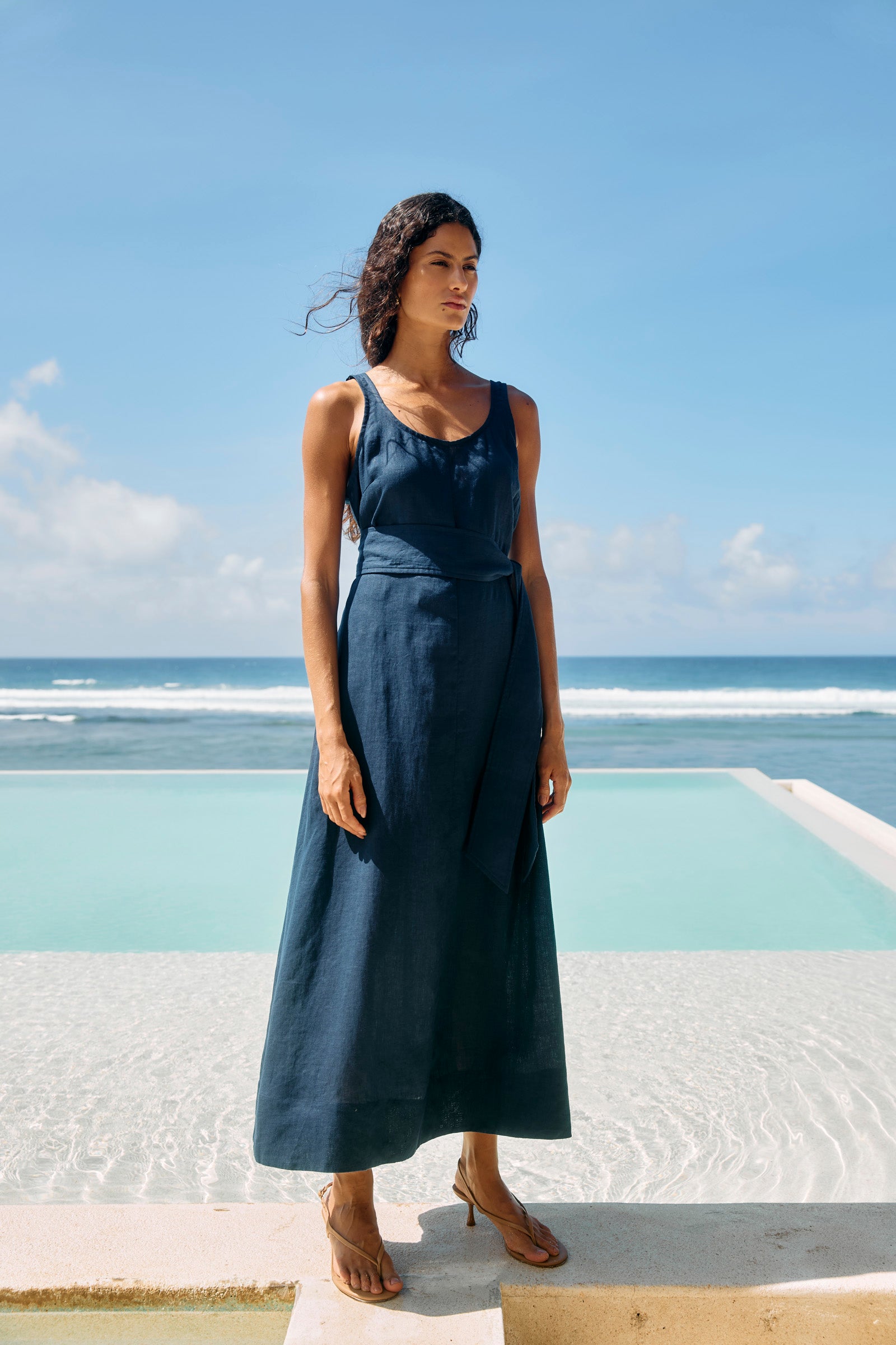 Cove Tank Maxi Dress - Indigo