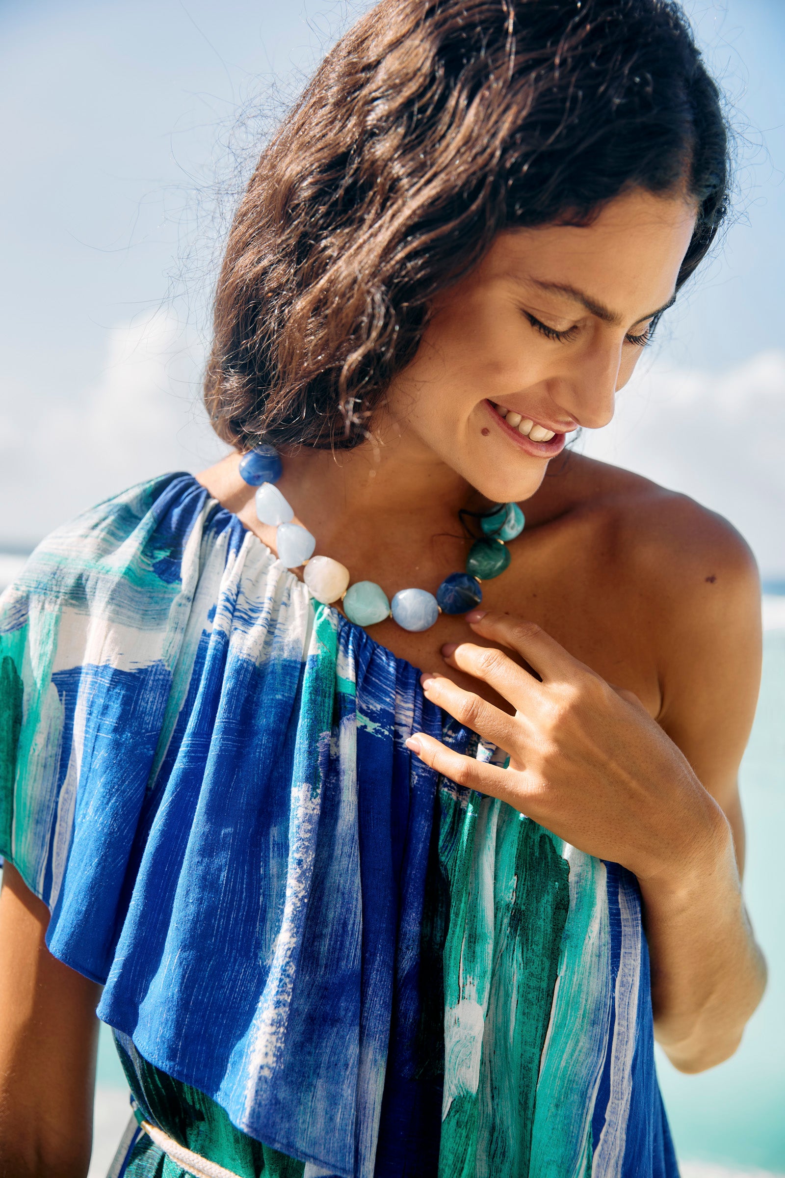Palmera Necklace - Seafoam