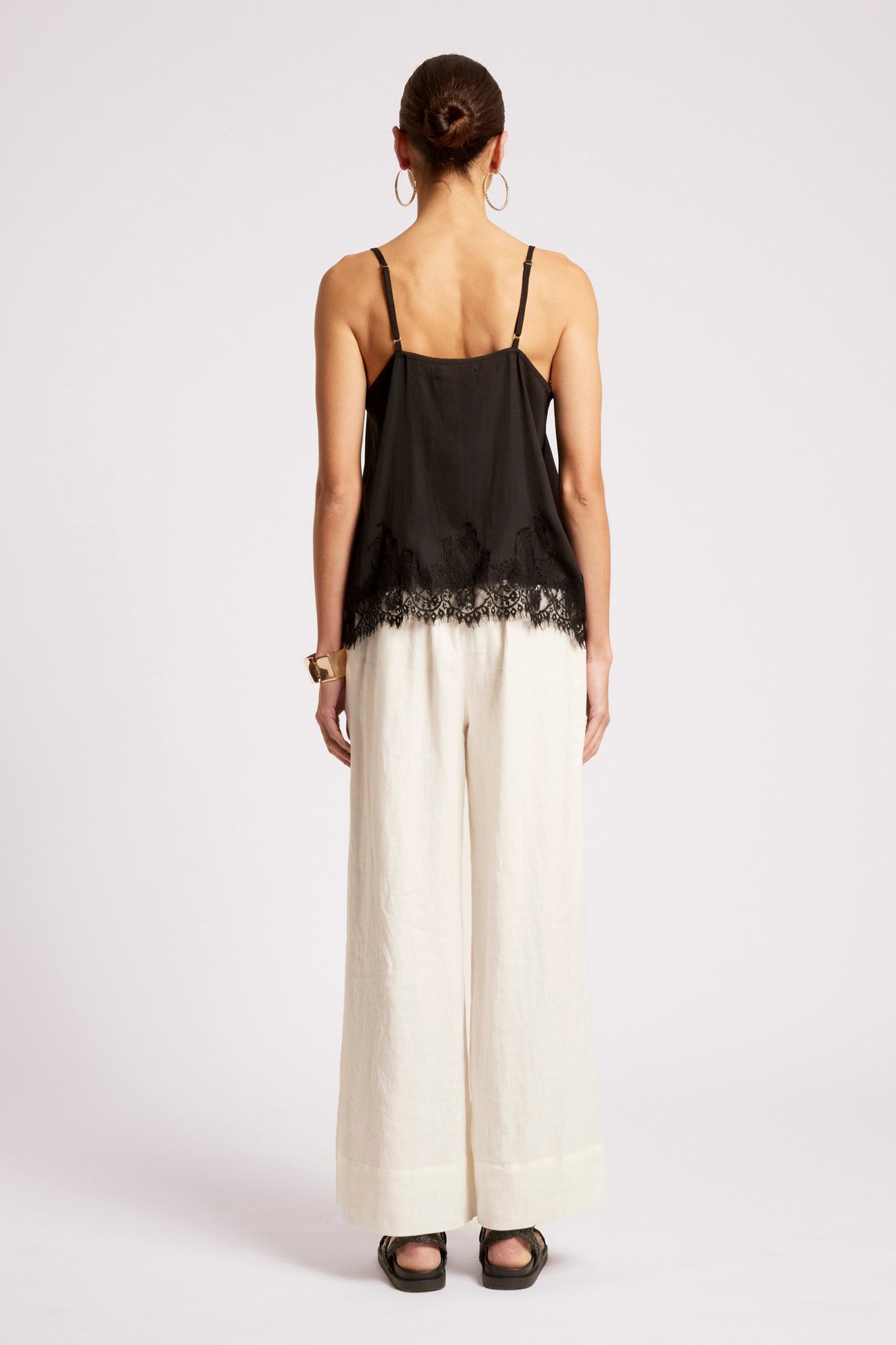 Drift Lace Tank - Black