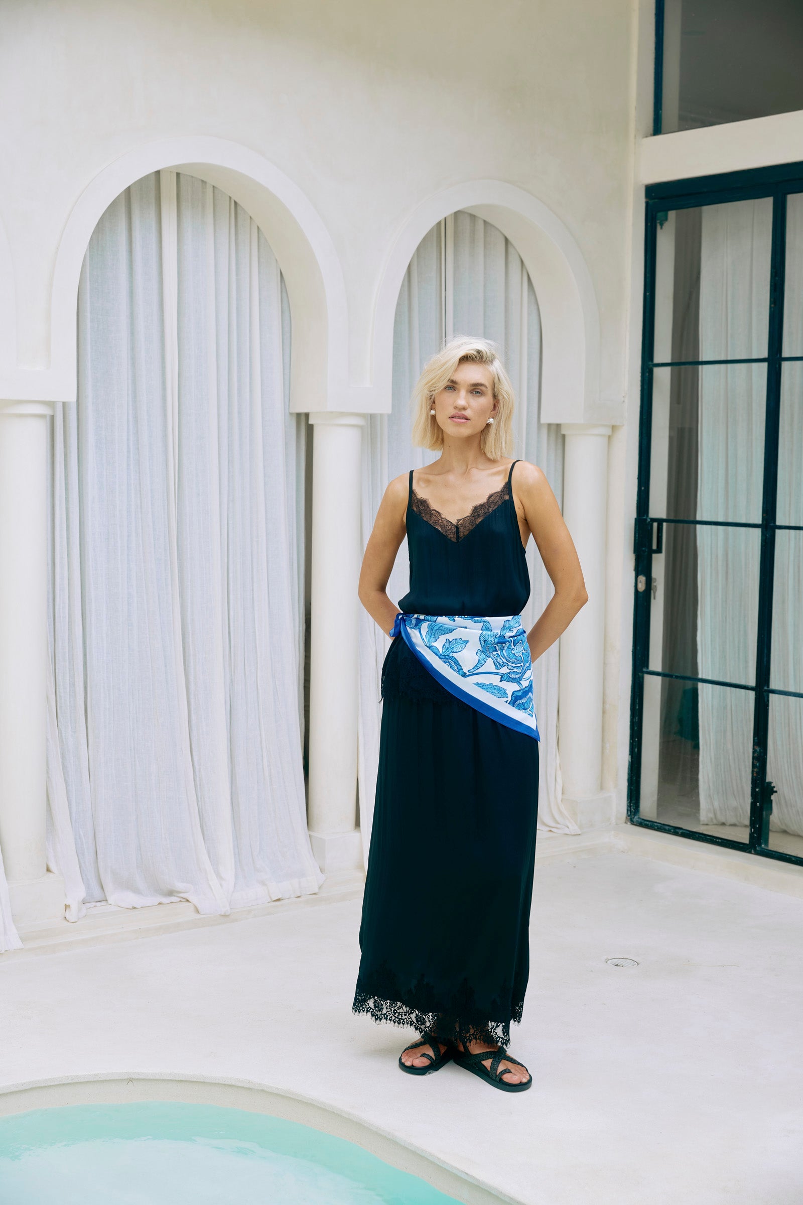 Gaia Scarf - Azure